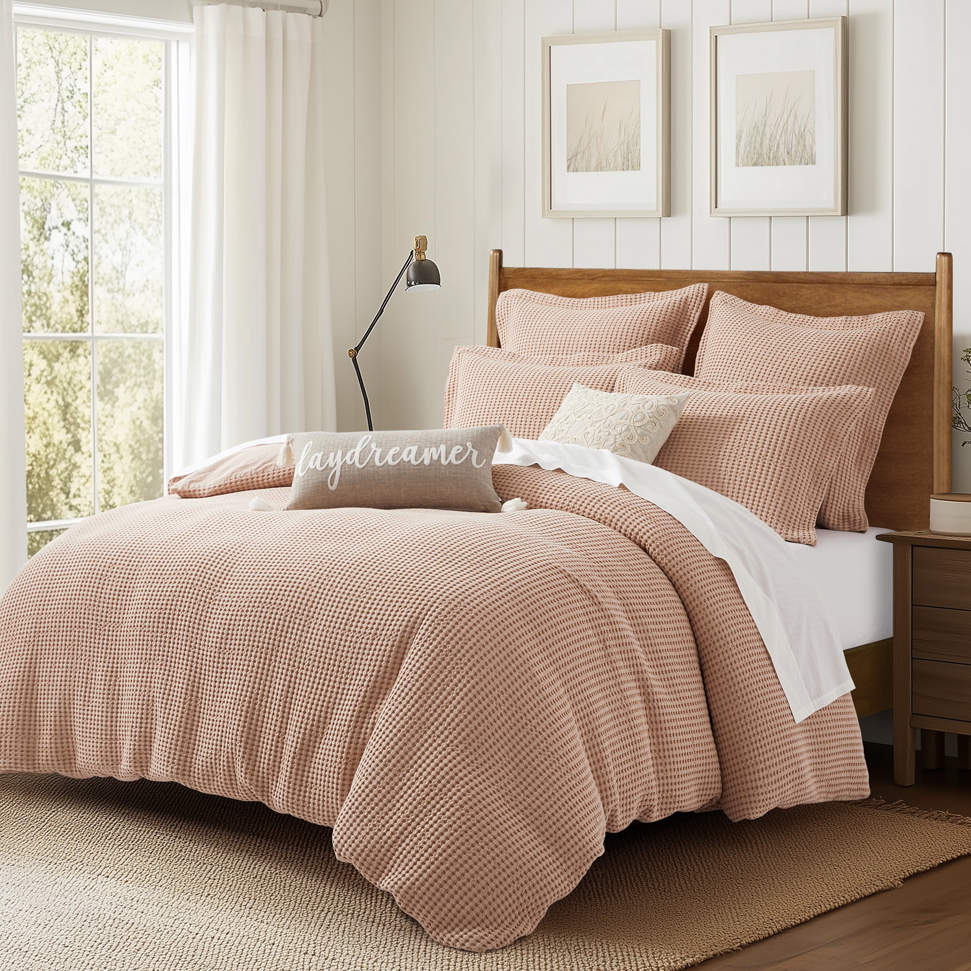 Levtex Home Mills Waffle Euro Sham Set of 2 Euro Shams