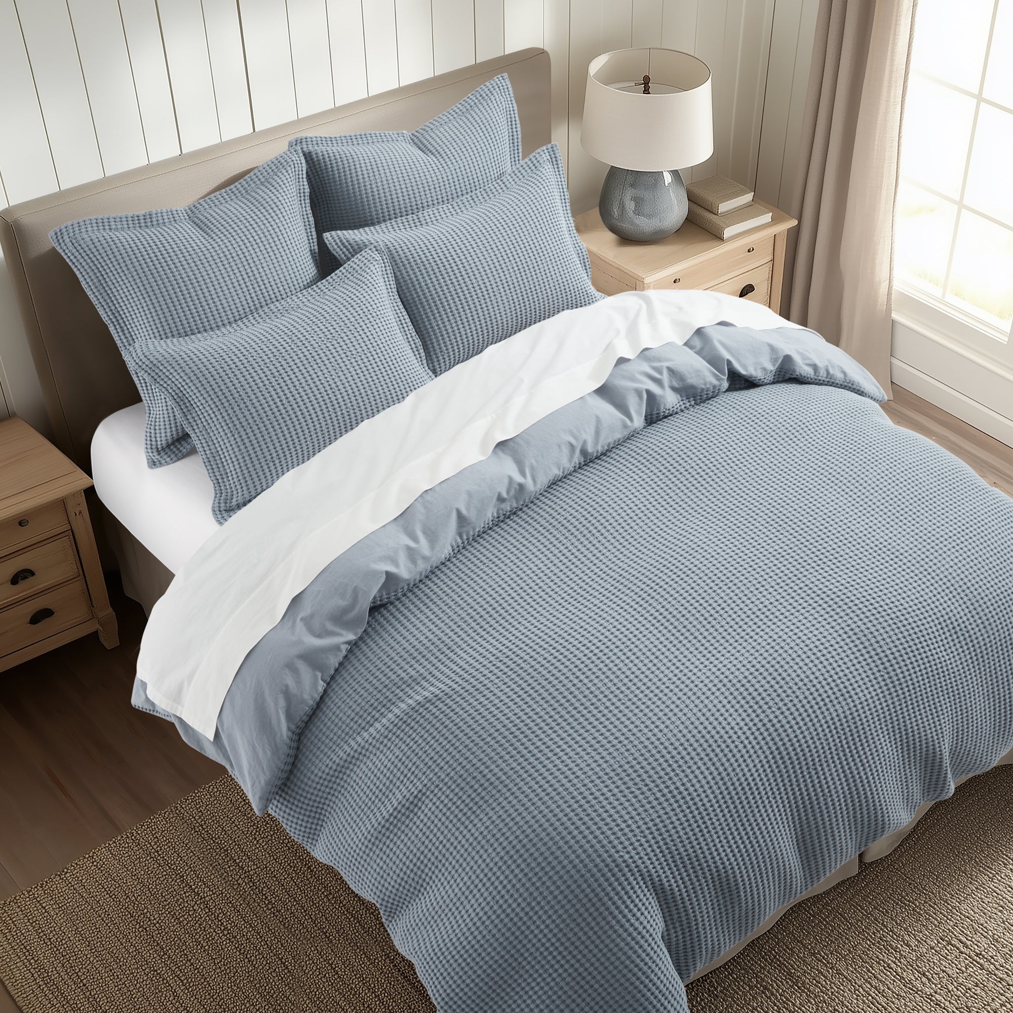 Levtex Home Mills Waffle Euro Sham Set of 2 Euro Shams