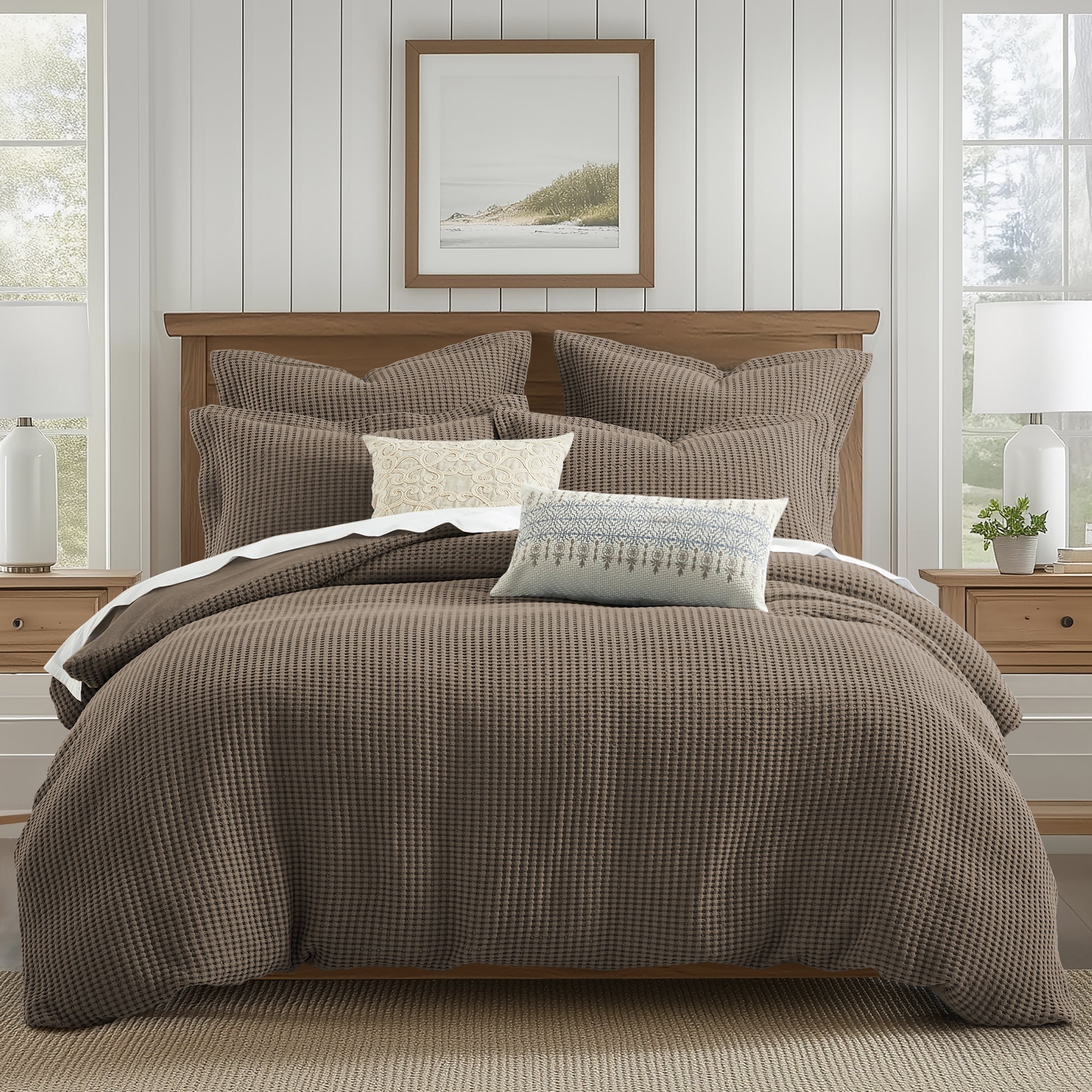 Levtex Home Mills Waffle Duvet Cover Set Duvets
