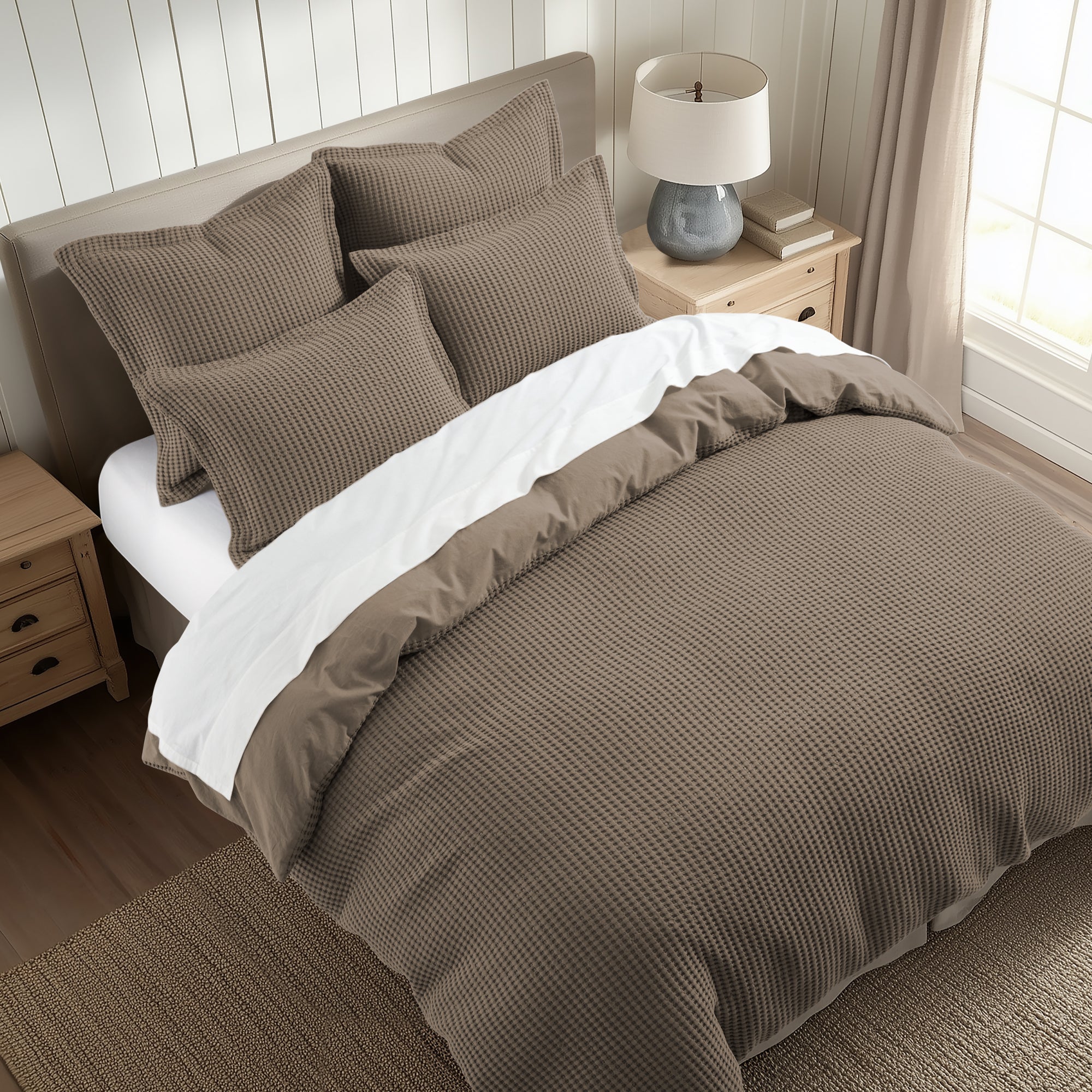 Levtex Home Mills Waffle Euro Sham Set of 2 Euro Shams