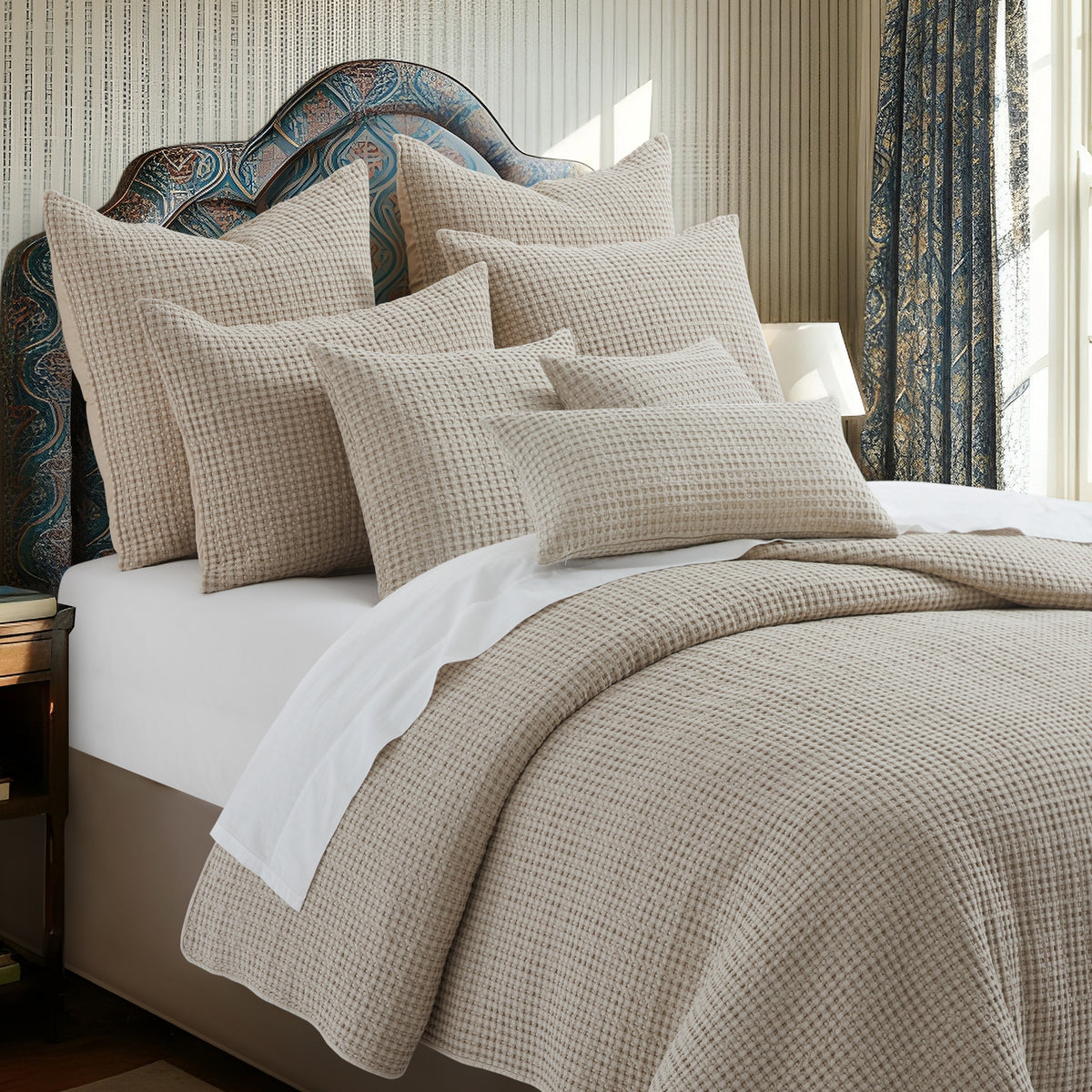 Mills Waffle Square Pillow