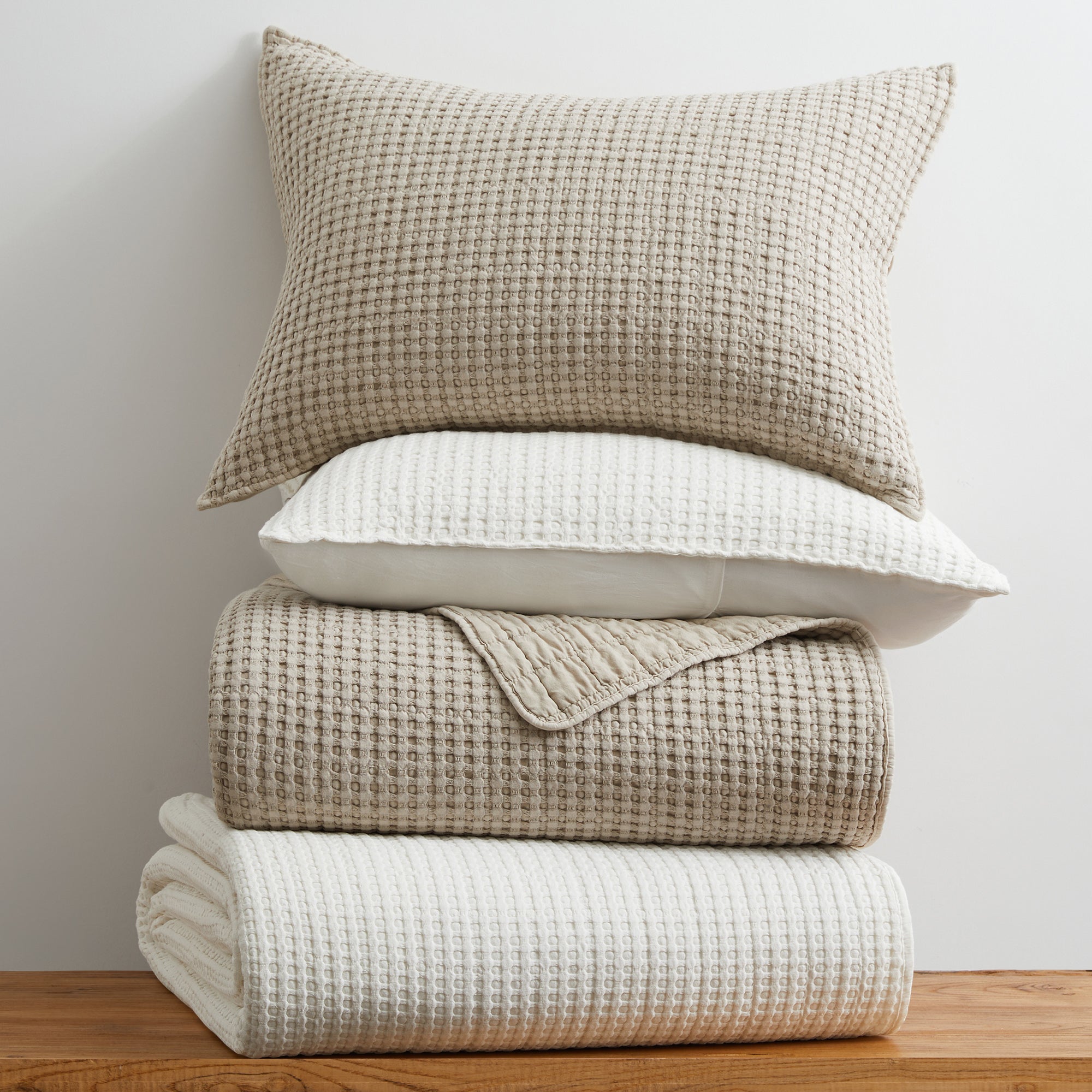 Mills Waffle Bedspread Set