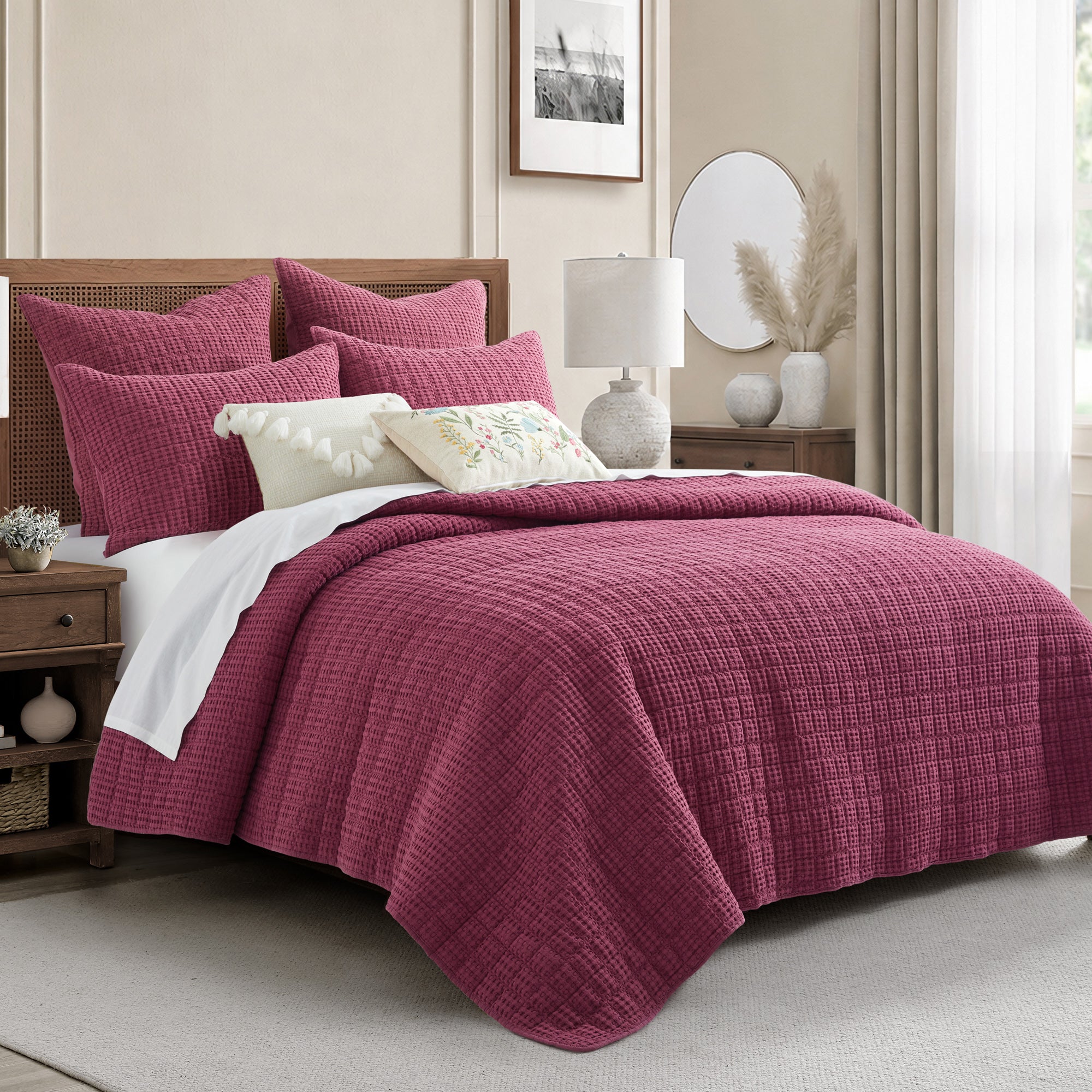Mills Waffle Euro Sham Set of 2