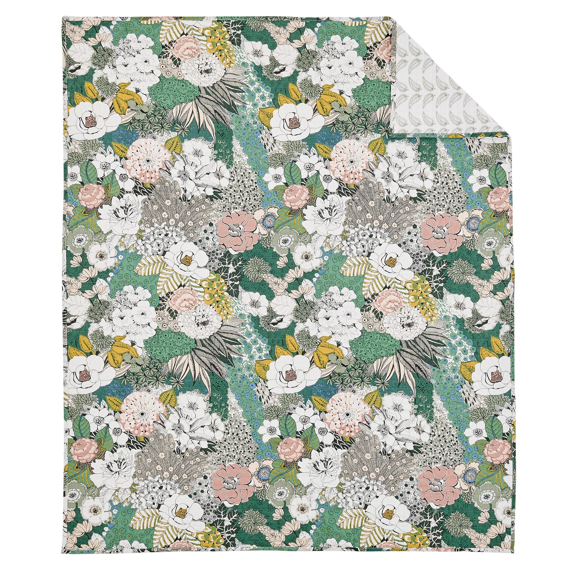 Levtex Home Bettina Floral Quilted Throw Throws