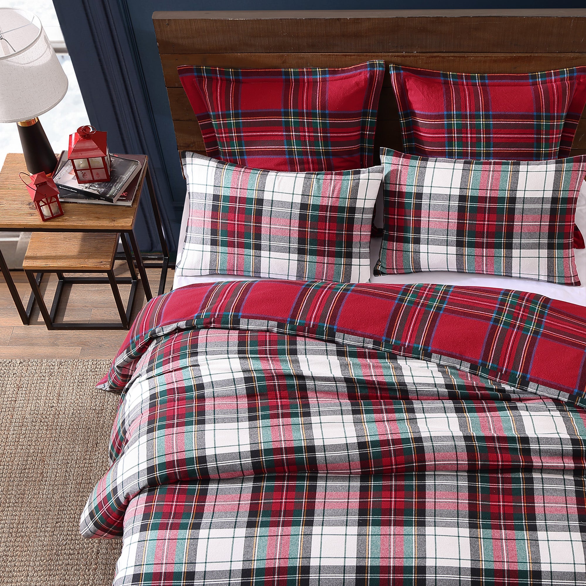 Levtex Home Spencer Plaid Flannel Duvet Cover Set Duvets