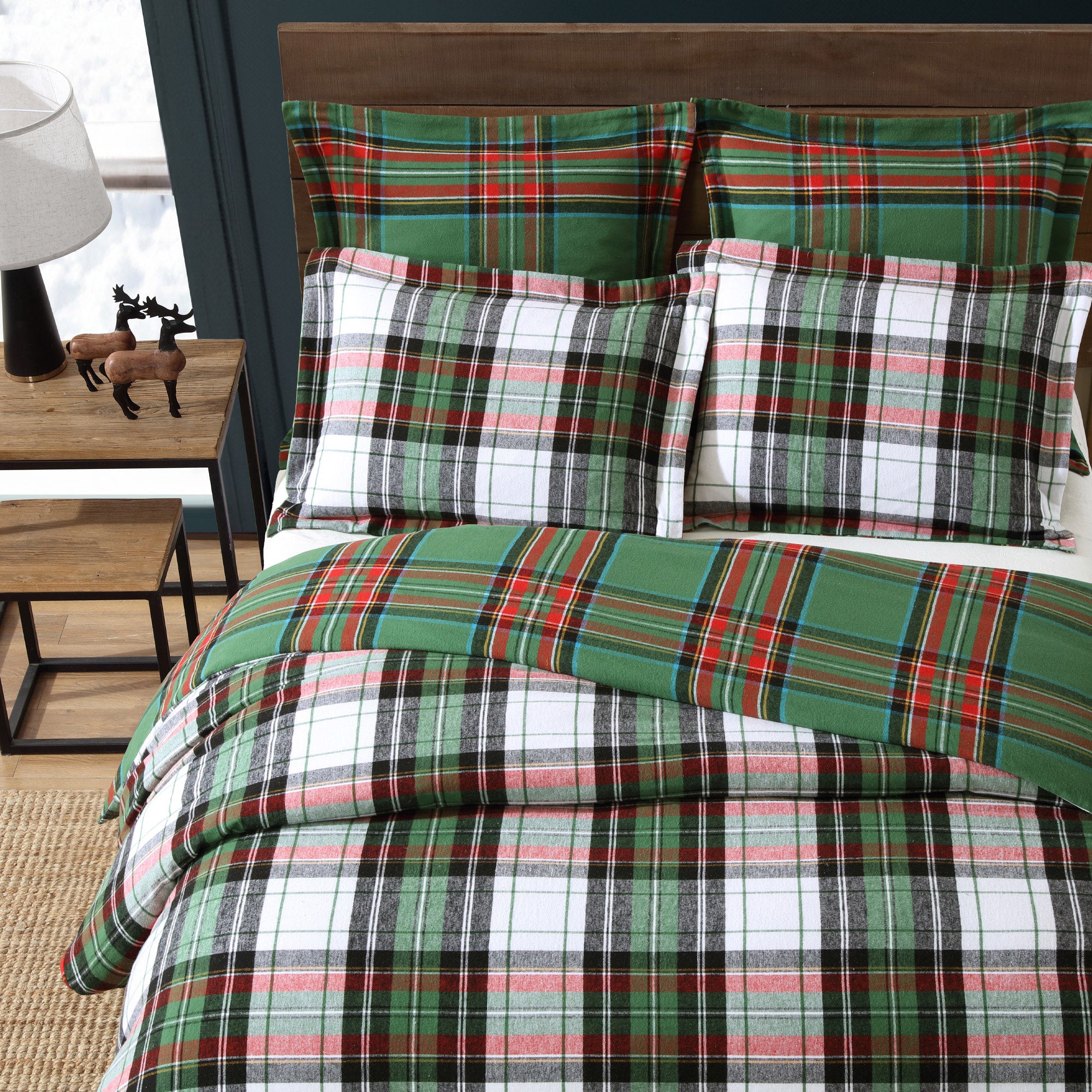 Levtex Home Spencer Plaid Flannel Duvet Cover Set Duvets