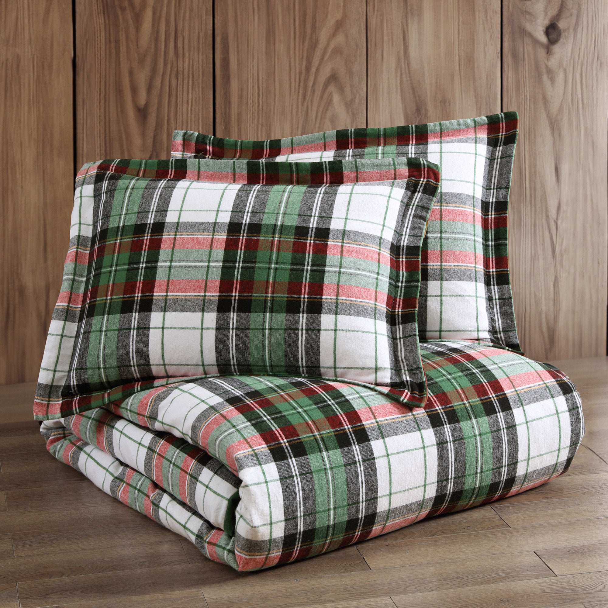 Levtex Home Spencer Plaid Flannel Duvet Cover Set Duvets
