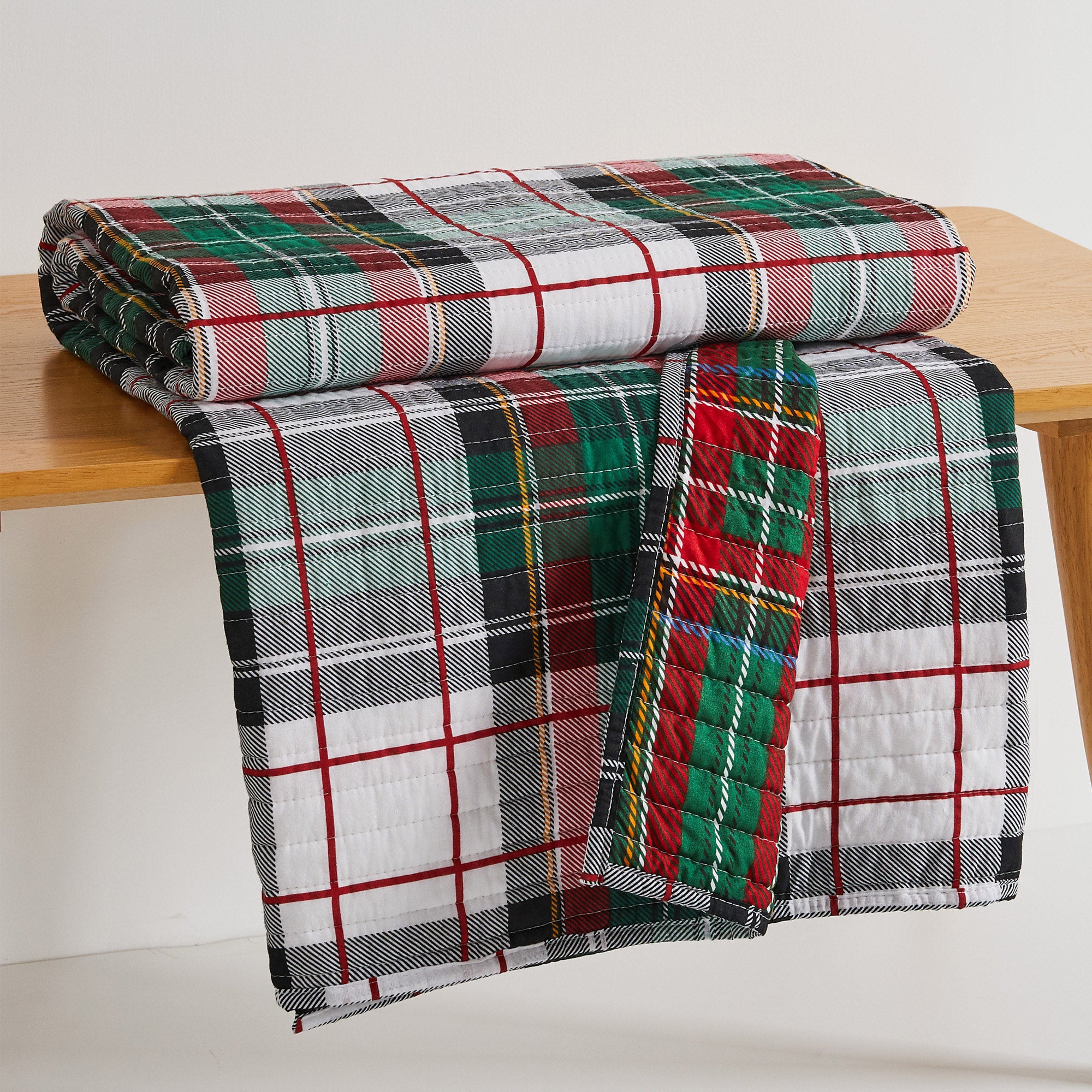 Levtex Home Spencer Plaid Quilted Throw Throws