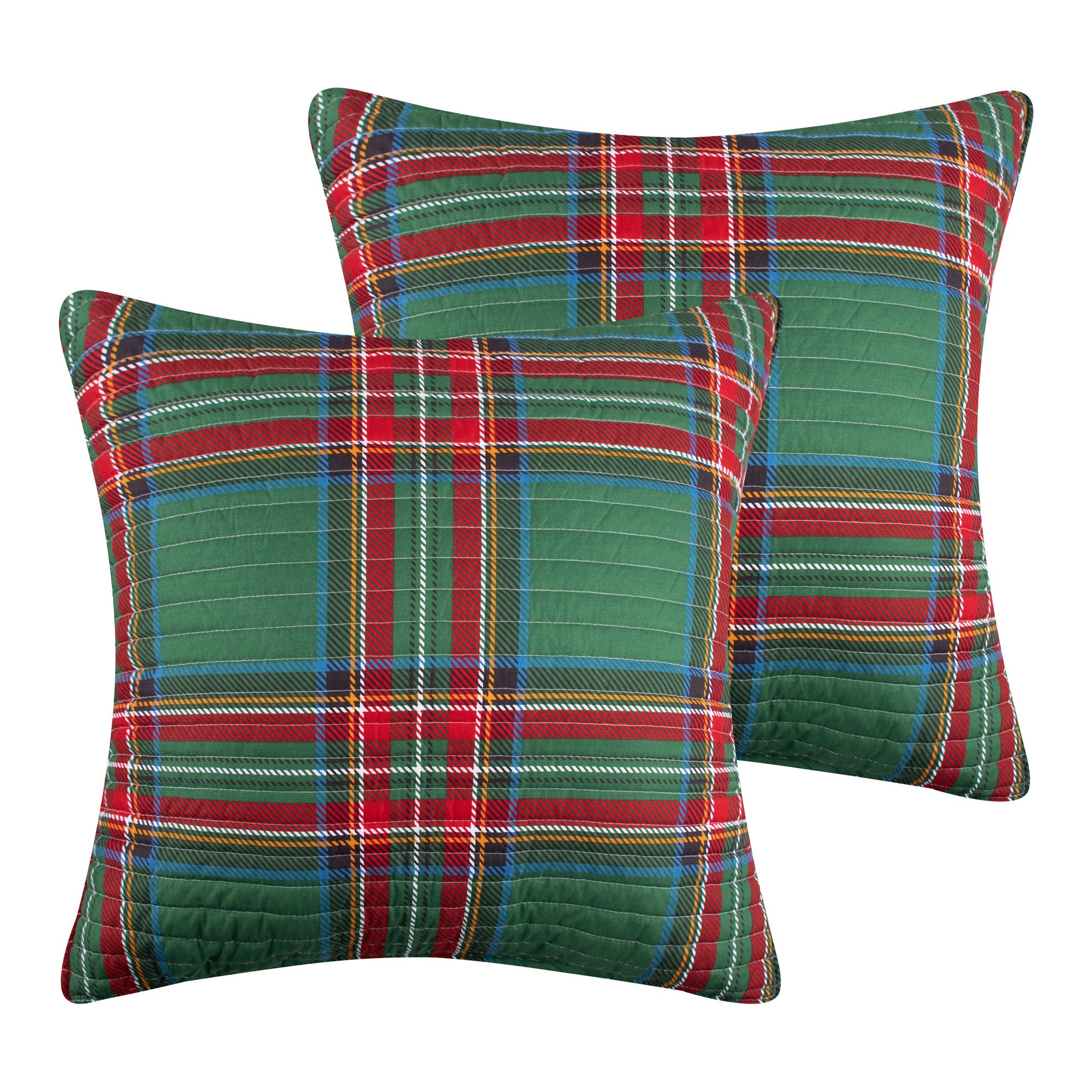 Levtex Home Spencer Plaid Quilted Euro Sham - Set of 2 Euro Shams