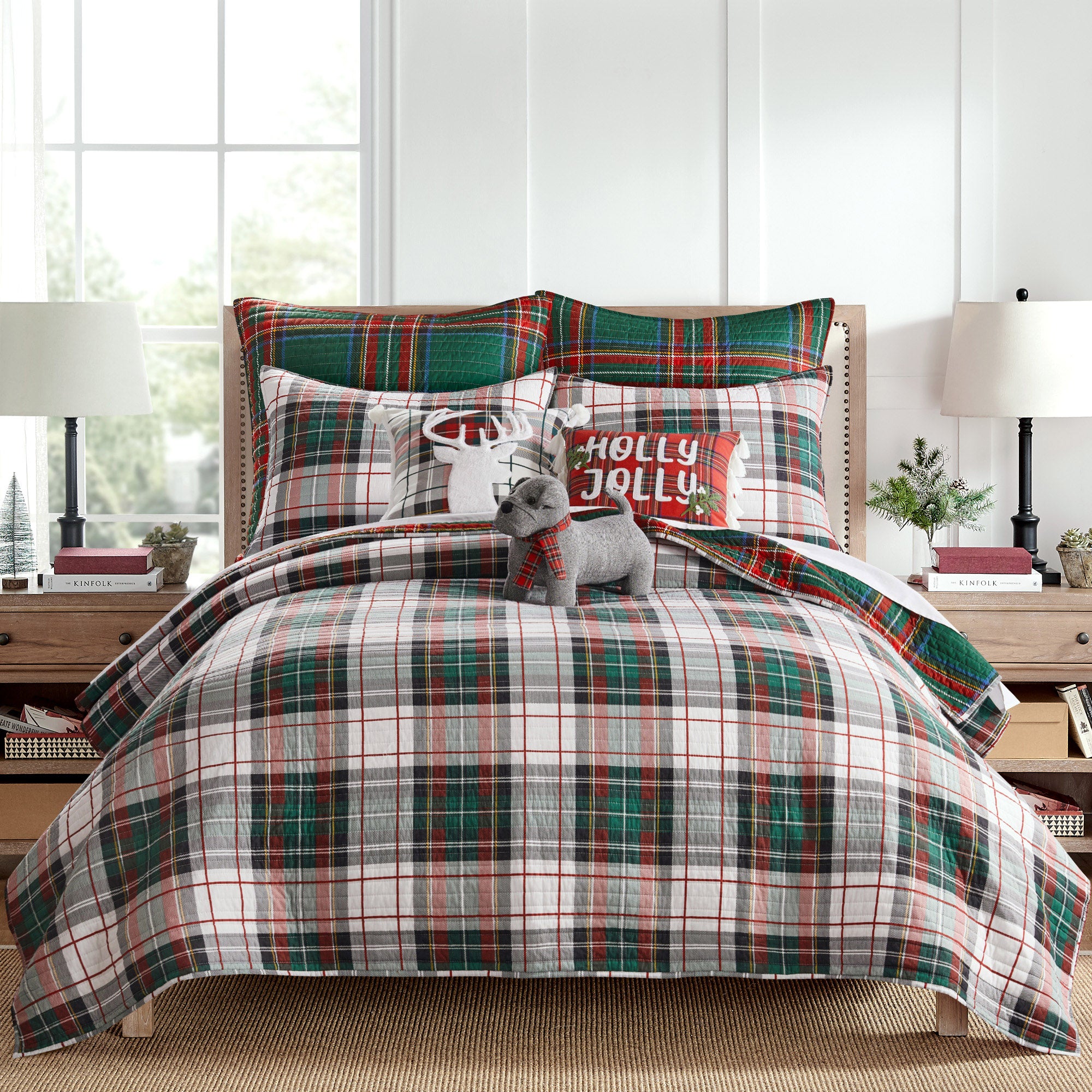 Levtex Home Spencer Plaid Quilted Euro Sham - Set of 2 Euro Shams