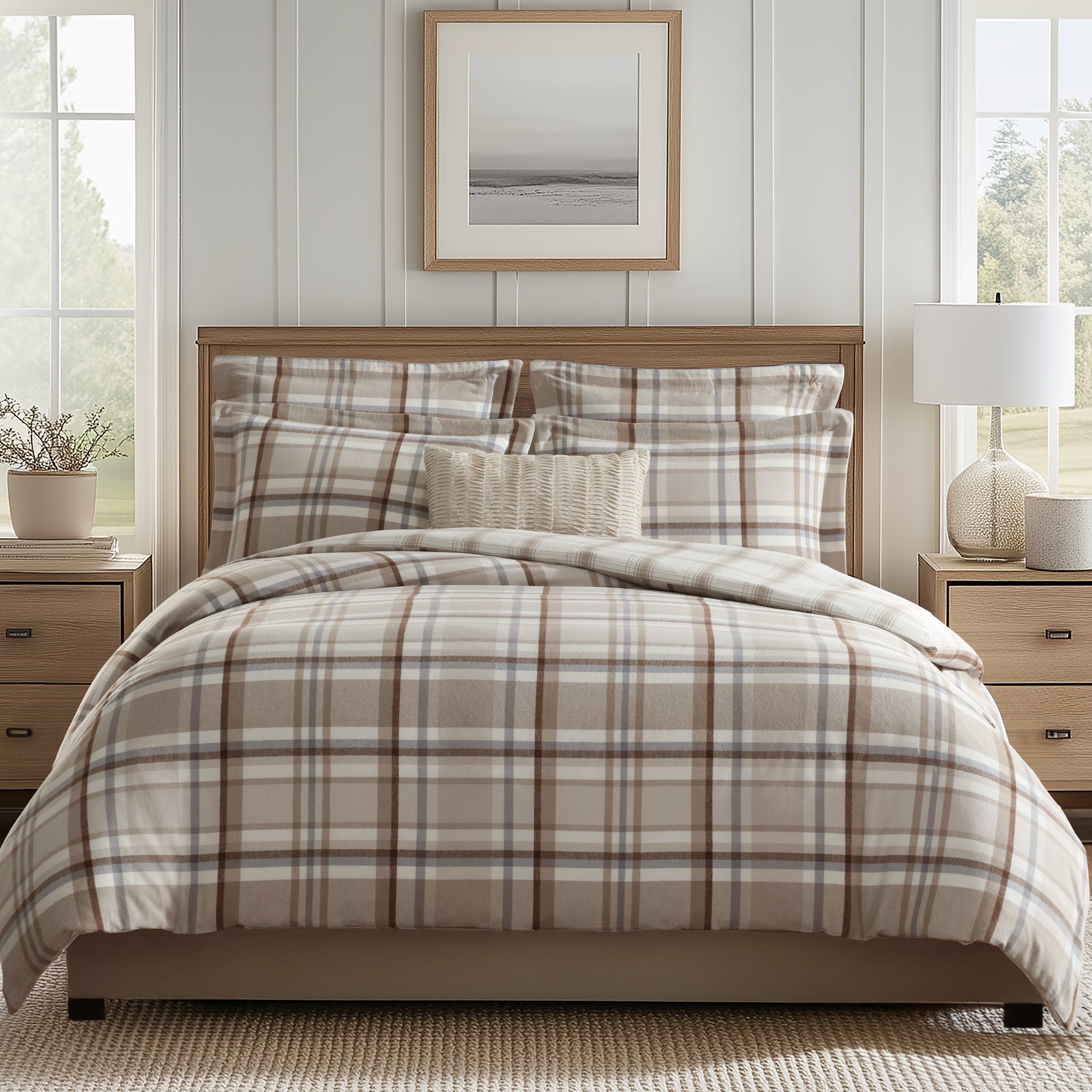 Spencer Plaid Flannel Comforter Set