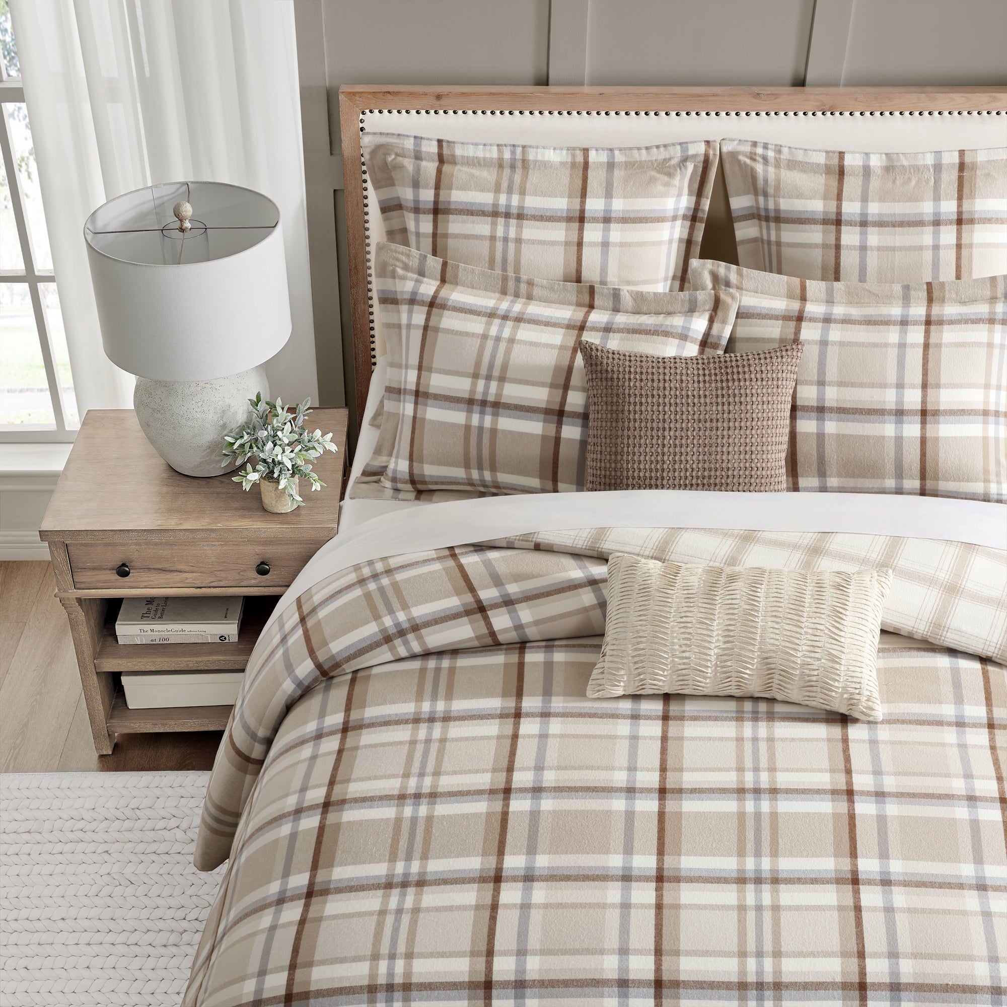 Spencer Plaid Flannel Duvet Cover Set