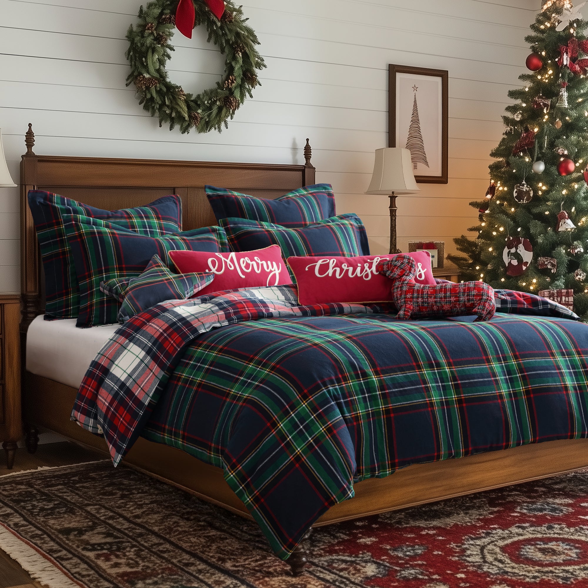 Spencer Plaid Flannel Duvet Cover Set
