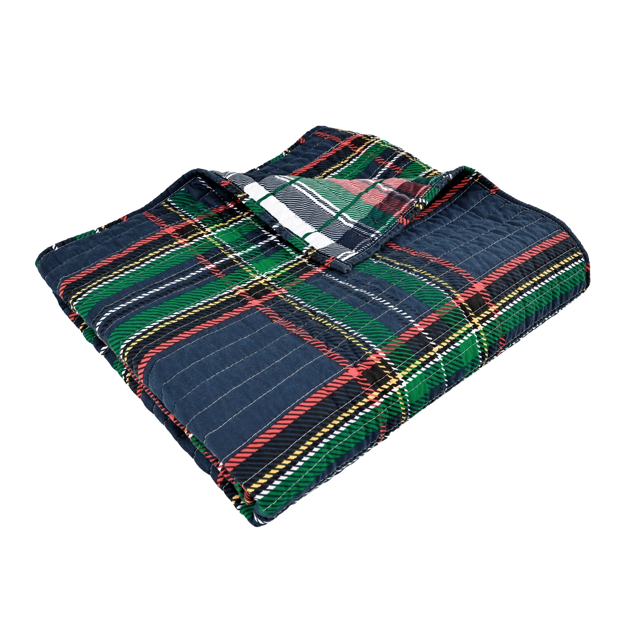 Levtex Home Spencer Plaid Quilted Throw Throws