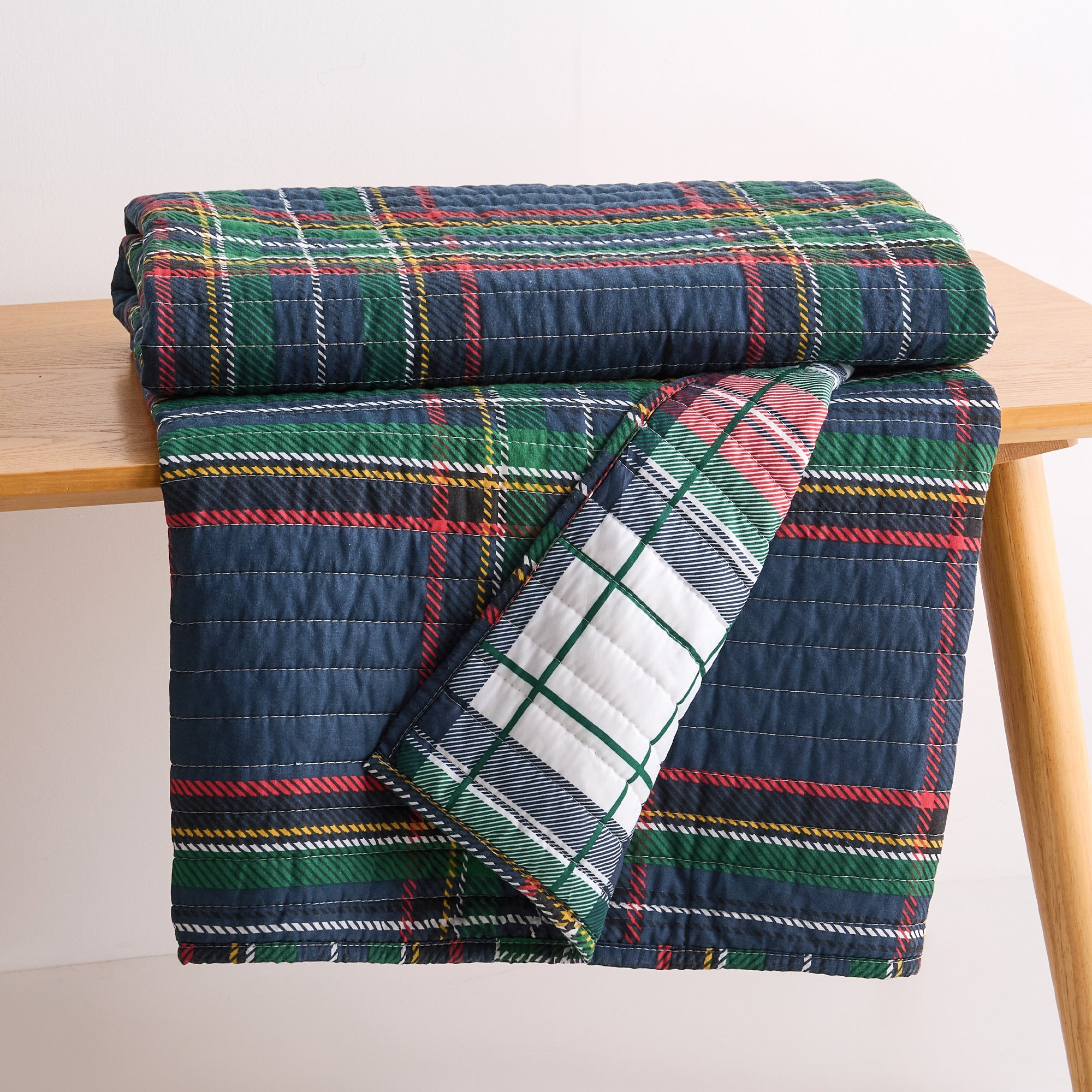 Levtex Home Spencer Plaid Quilted Throw Throws