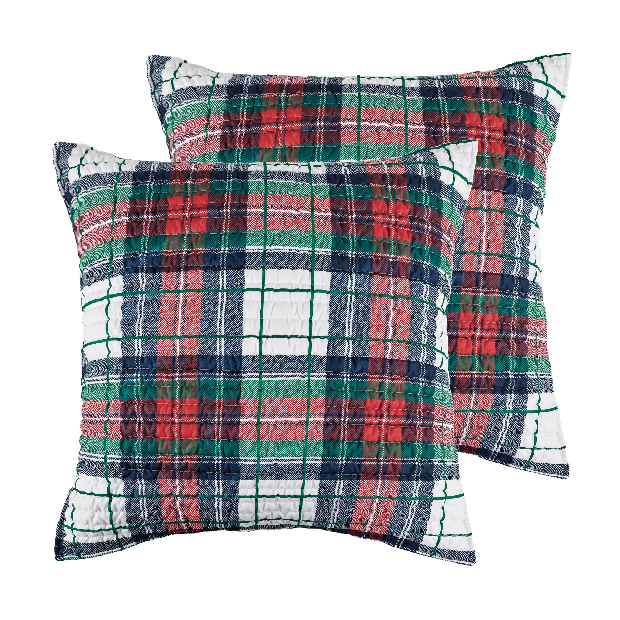 Spencer Plaid Quilted Euro Sham - Set of 2