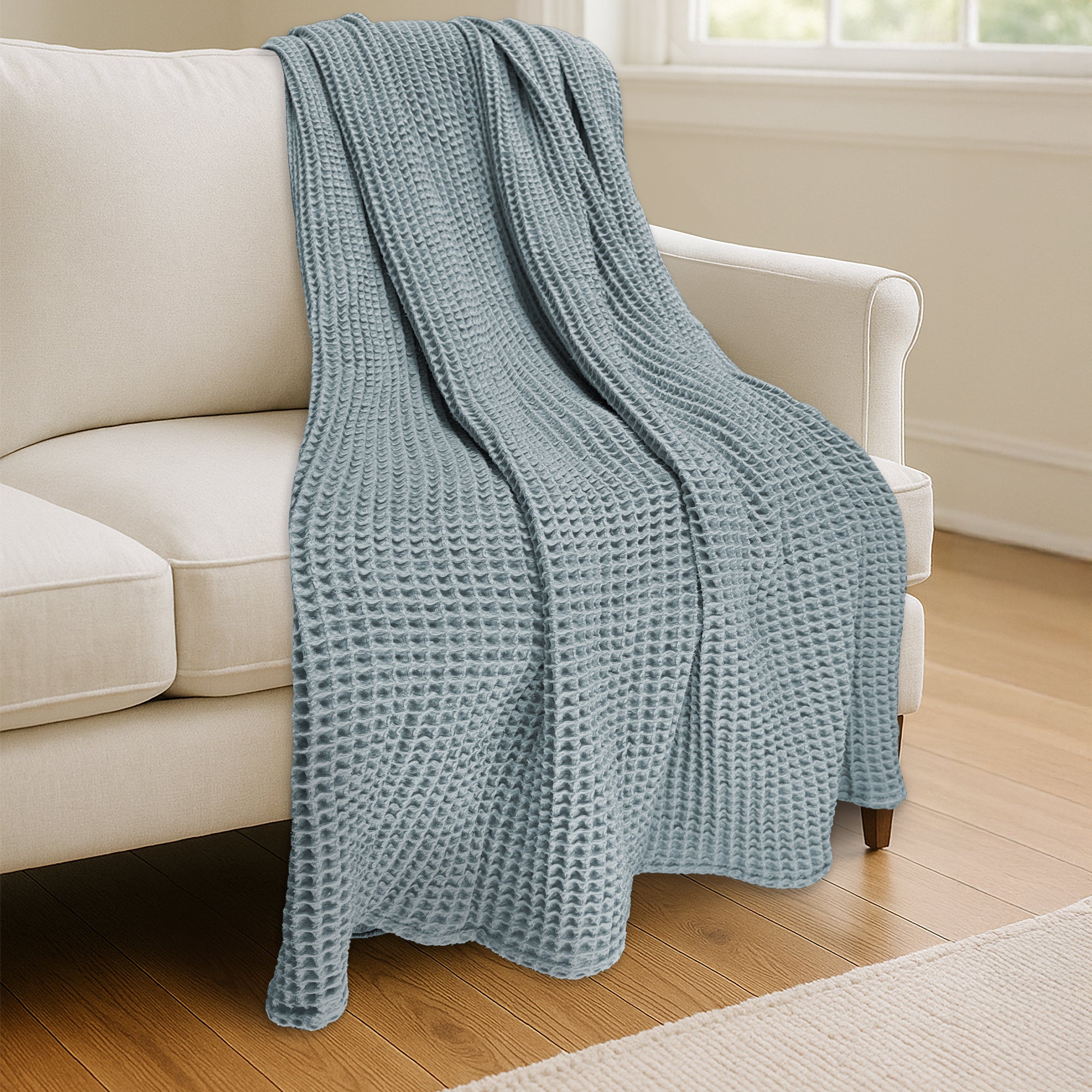 Waffle Blanket Throw