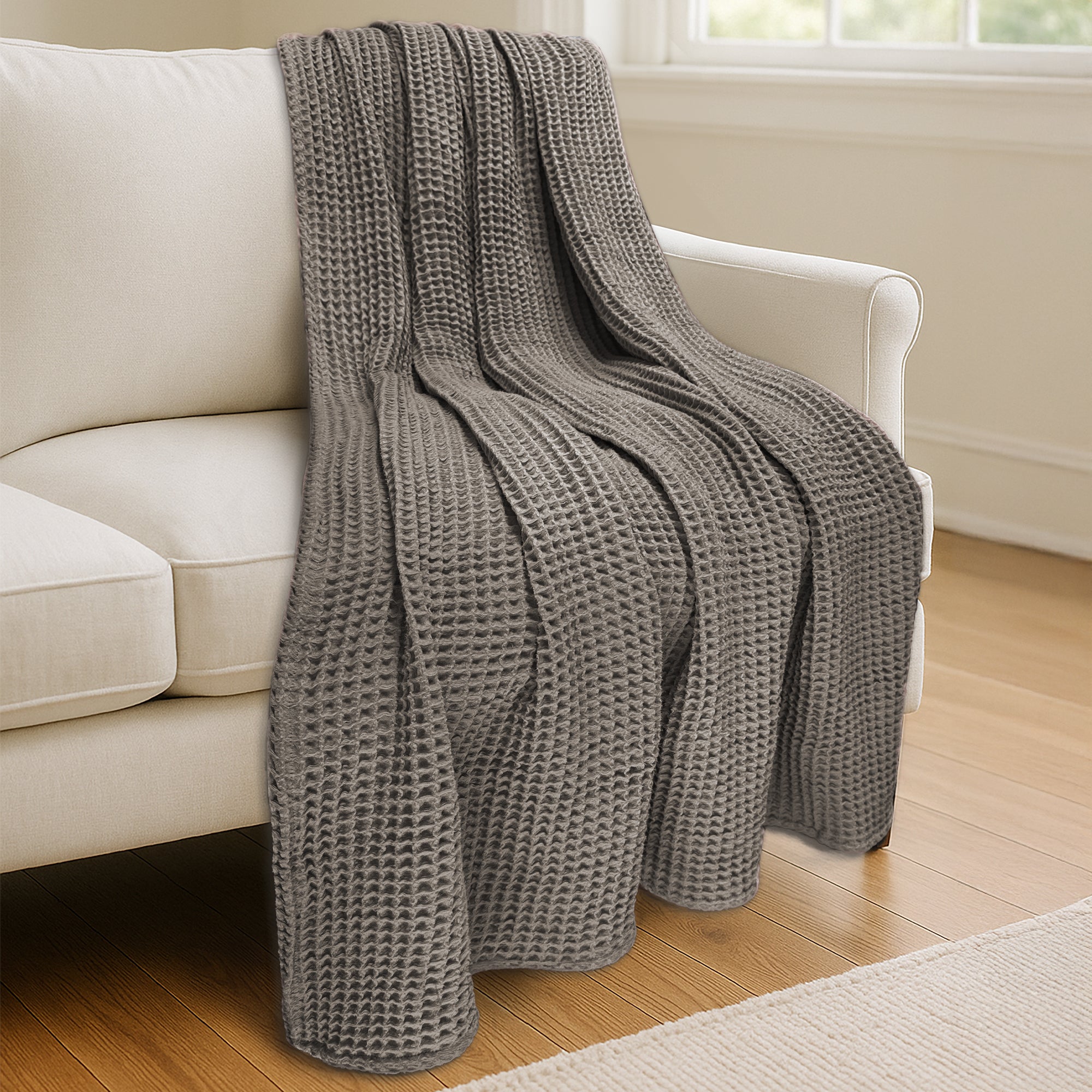 Waffle Blanket Throw