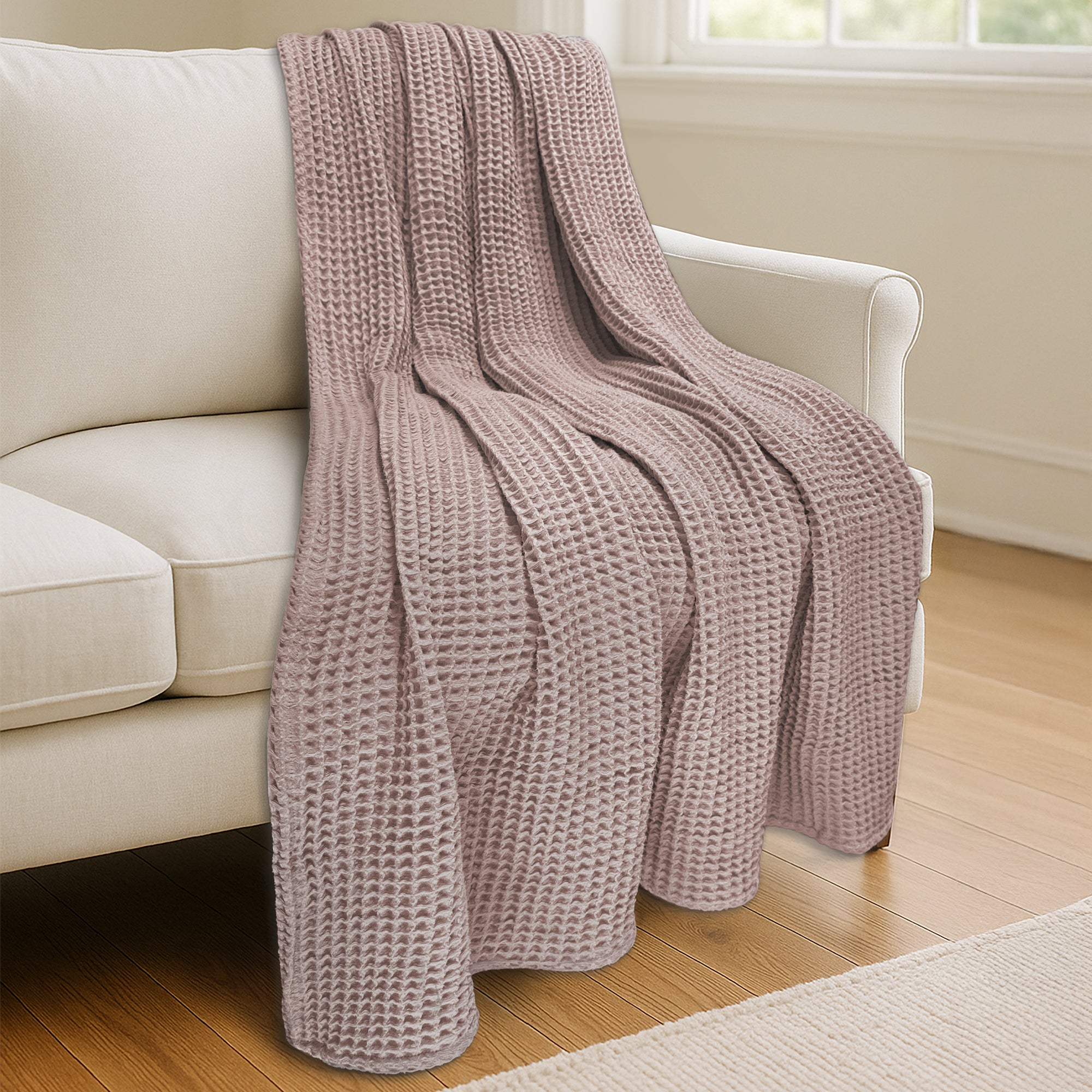 Waffle Blanket Throw