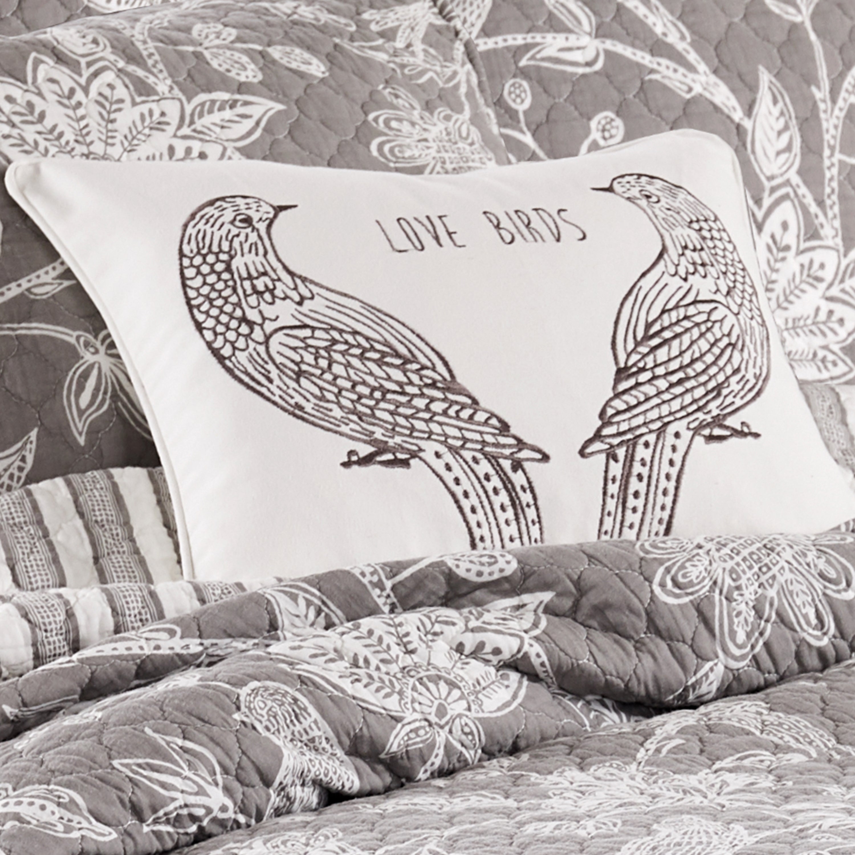 Levtex Home Tanzie Love Birds Pillow Decorative Pillows