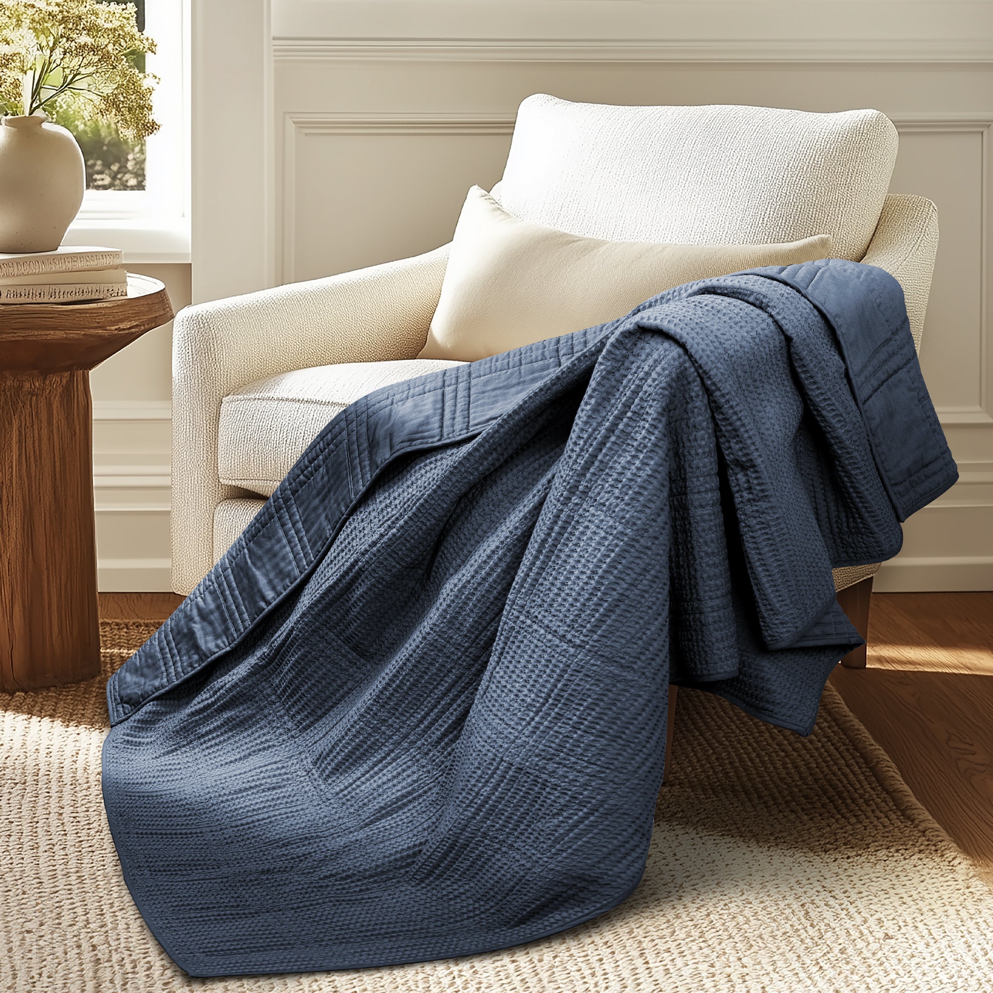 Levtex Home Cloud Waffle Quilted Throw Throws