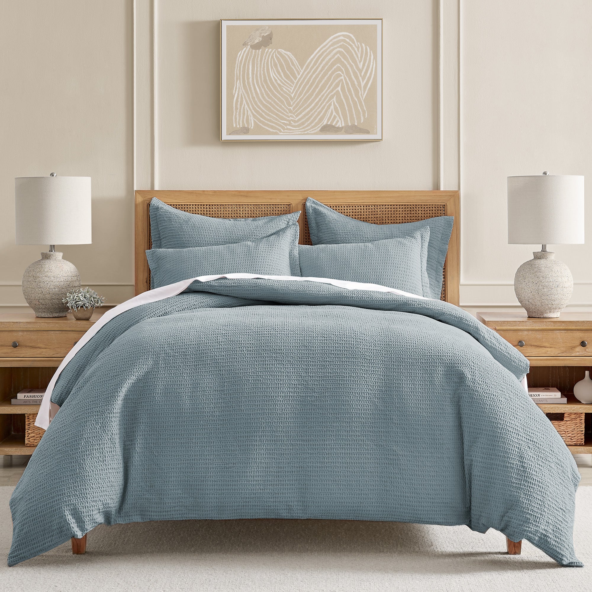 Levtex Home Cloud Waffle Euro Sham set of 2 Euro Shams