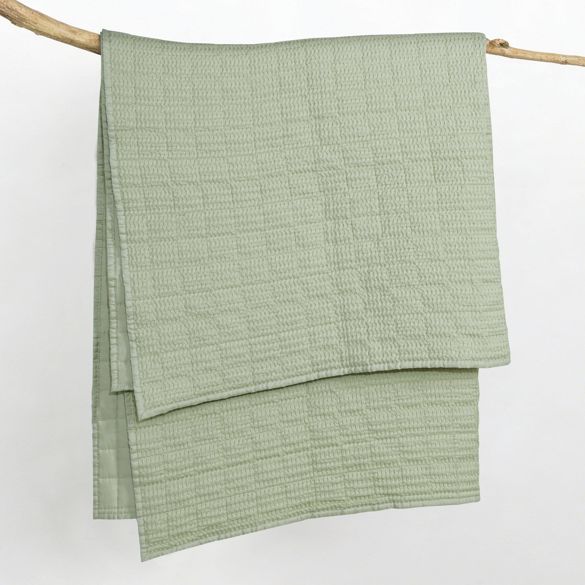 Cloud Waffle Quilted Throw