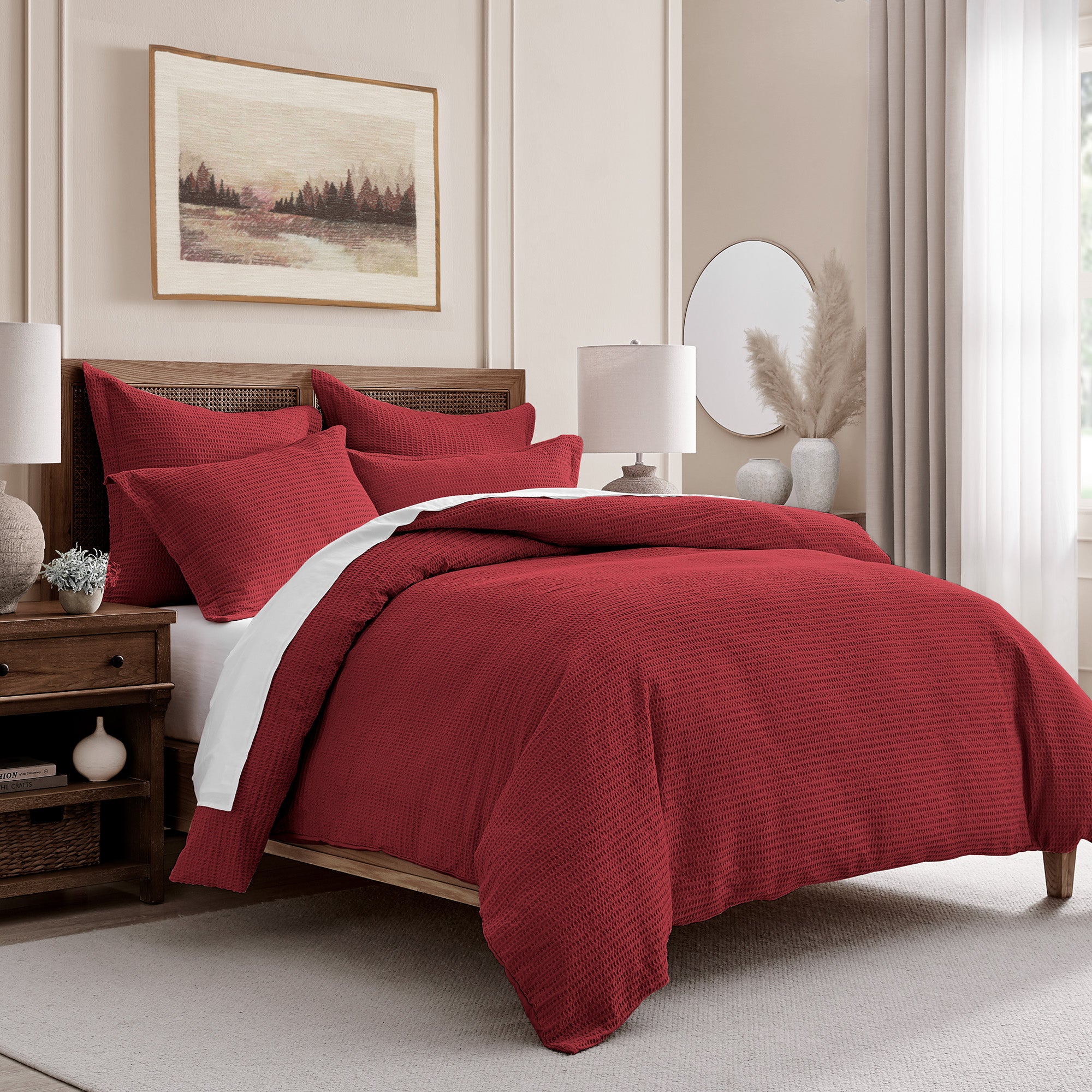 Cloud Waffle Euro Sham set of 2