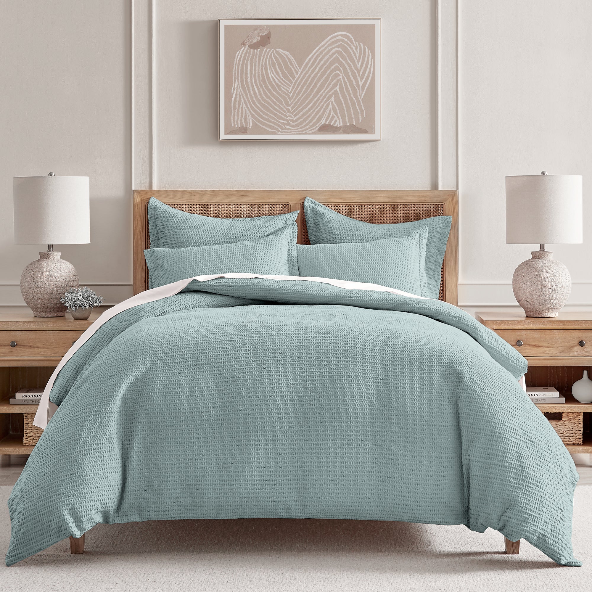 Cloud Waffle Comforter Set