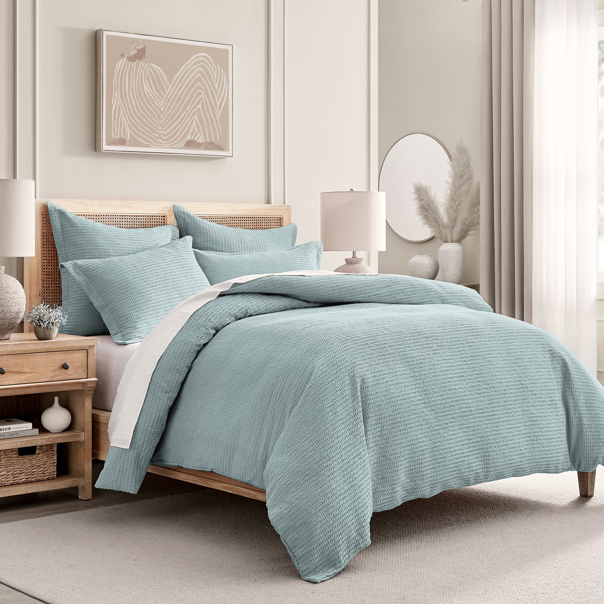 Cloud Waffle Euro Sham set of 2