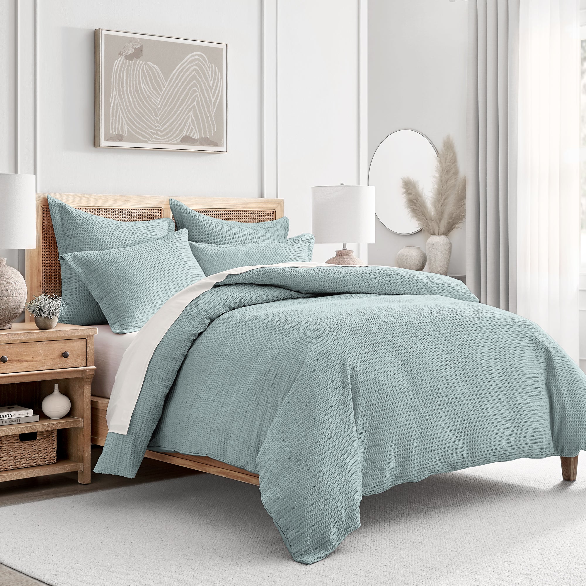 Cloud Waffle Duvet Cover Set