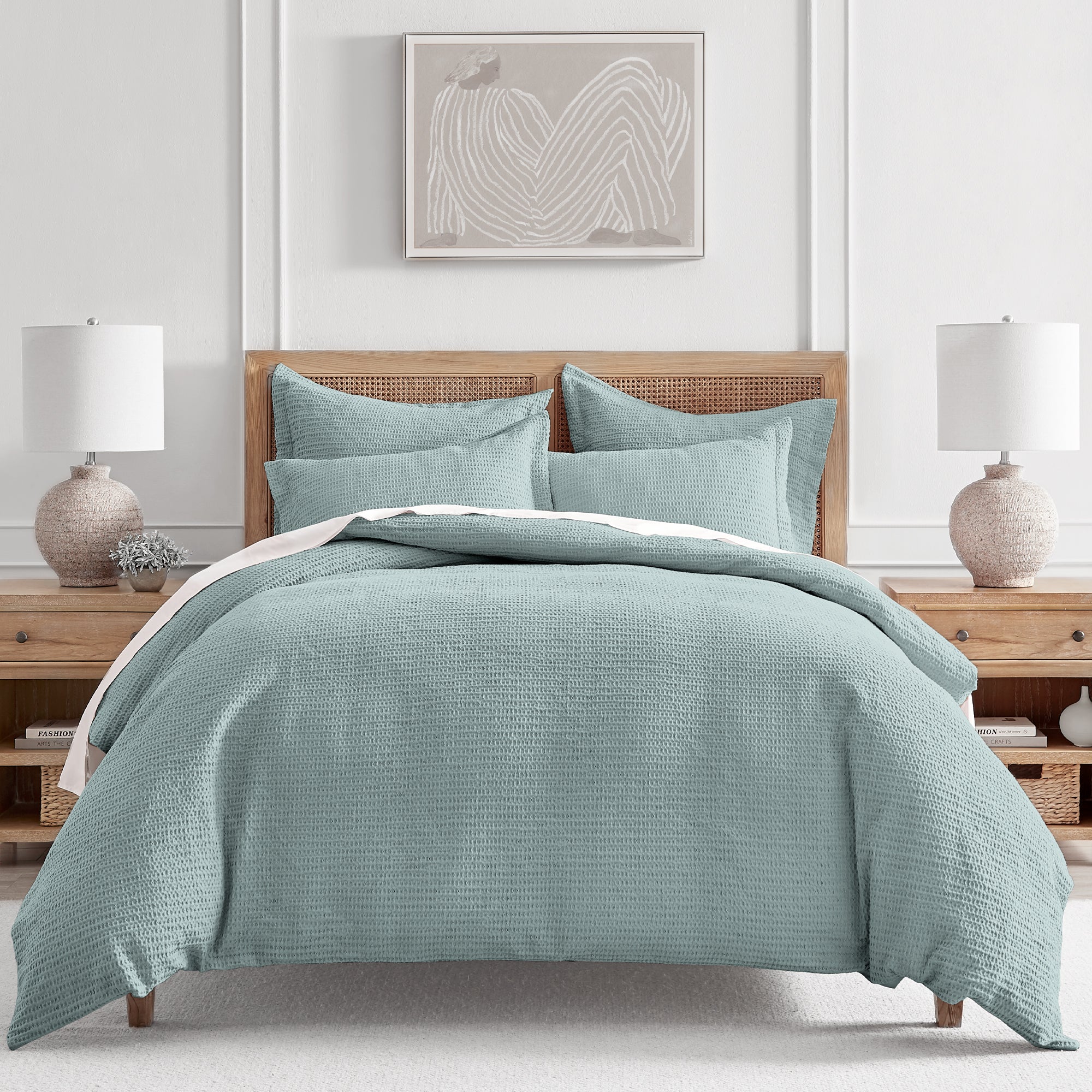 Cloud Waffle Duvet Cover Set