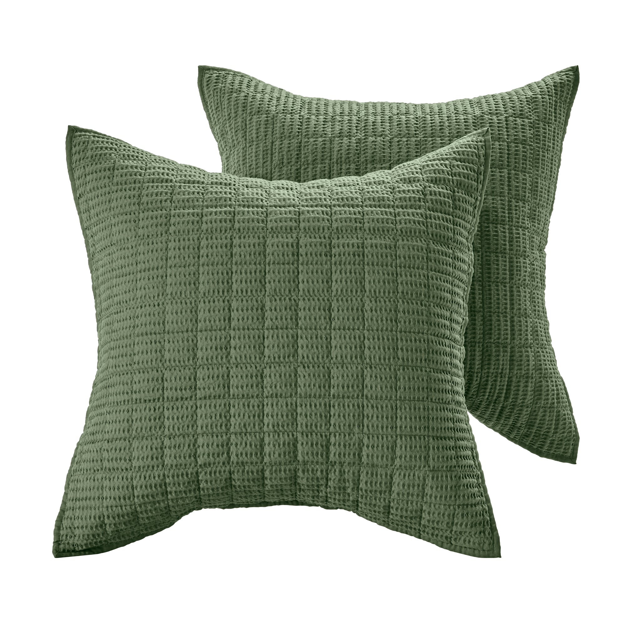 Cloud Waffle Quilted Euro Sham Set of 2