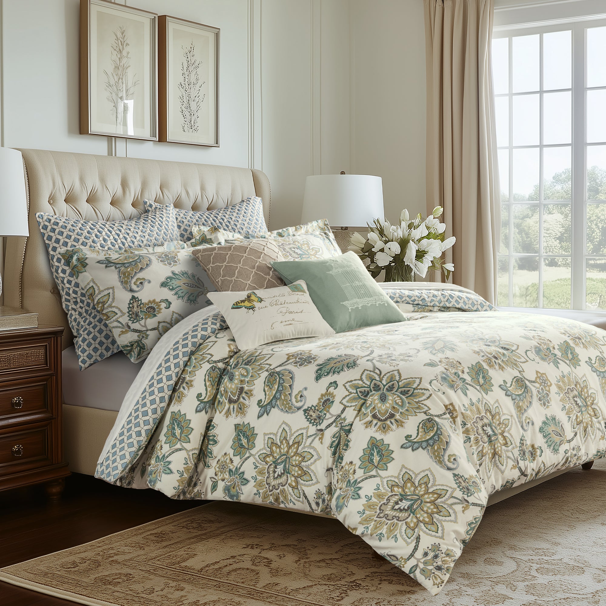 Levtex Home Palladium Grey Duvet Cover Set Duvets