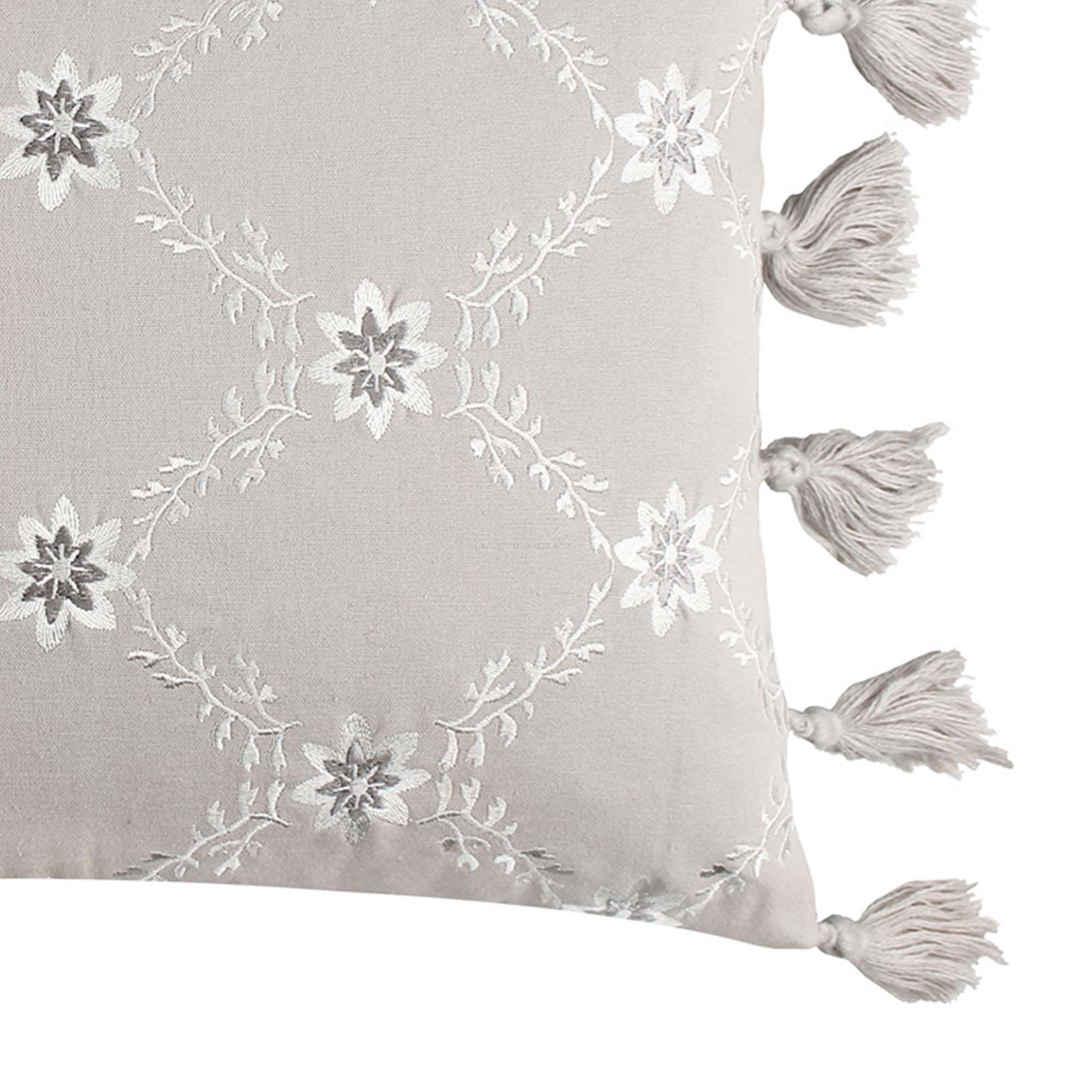 Levtex Home St. Ives Embroidered Pillow with Tassels Decorative Pillows
