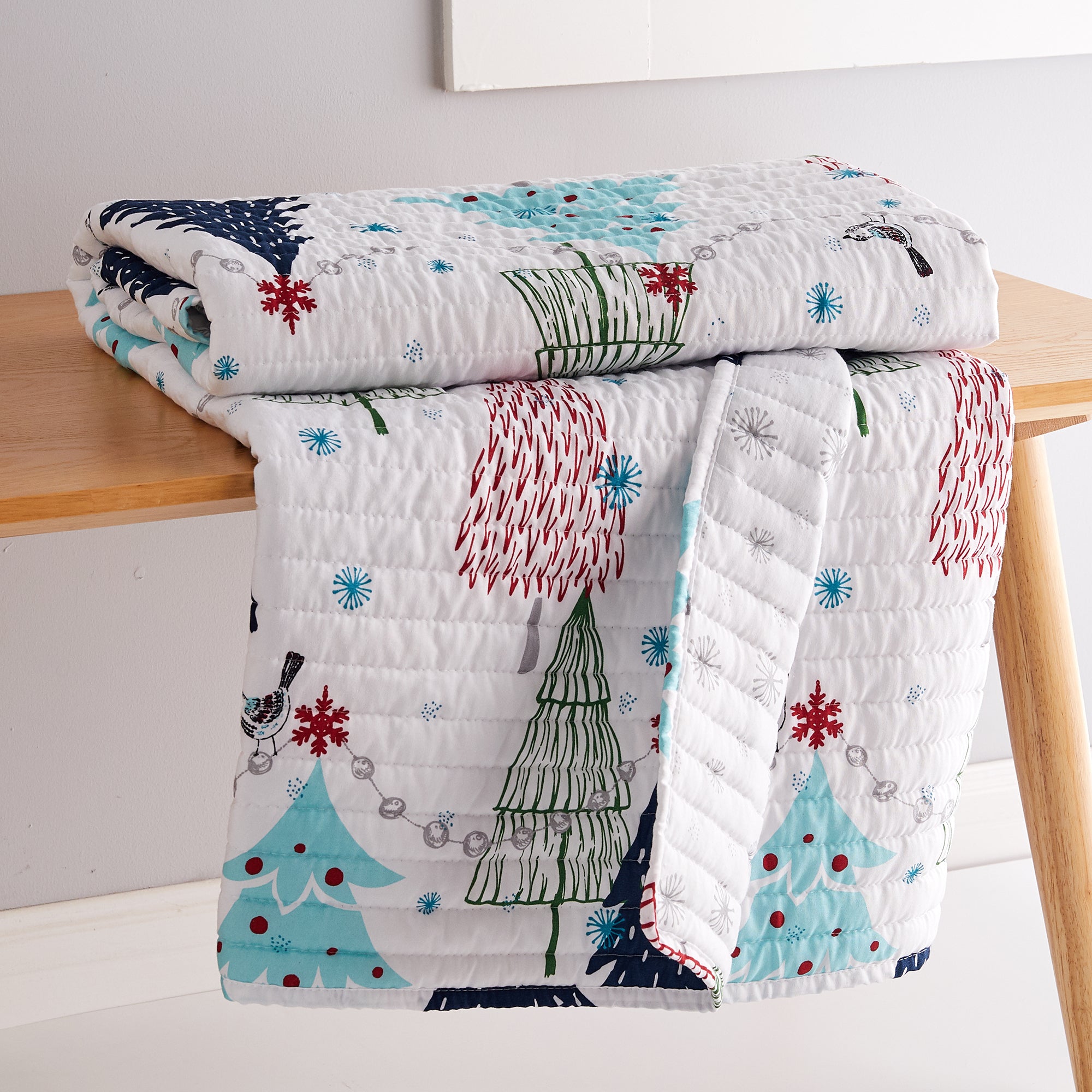 Levtex Home White Pine Quilted Throw Throws