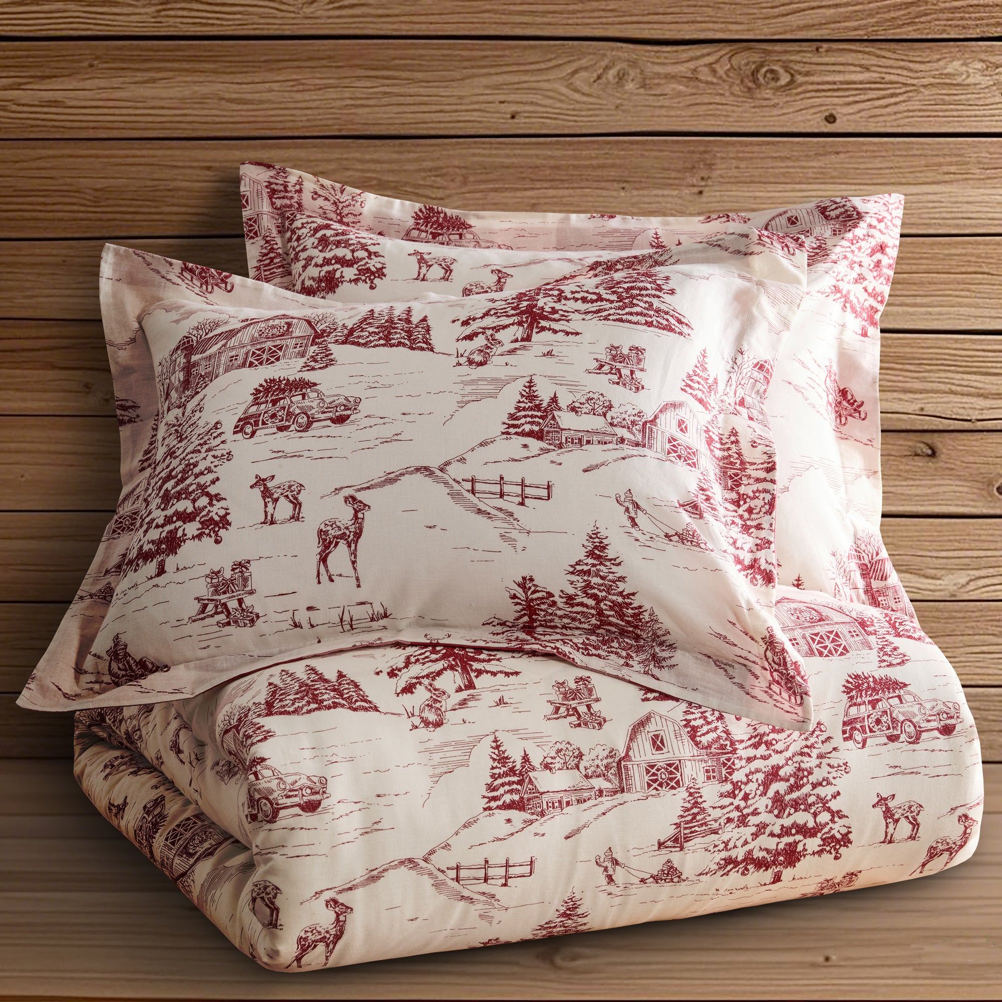 Winter Sleigh Ride Duvet Cover Set