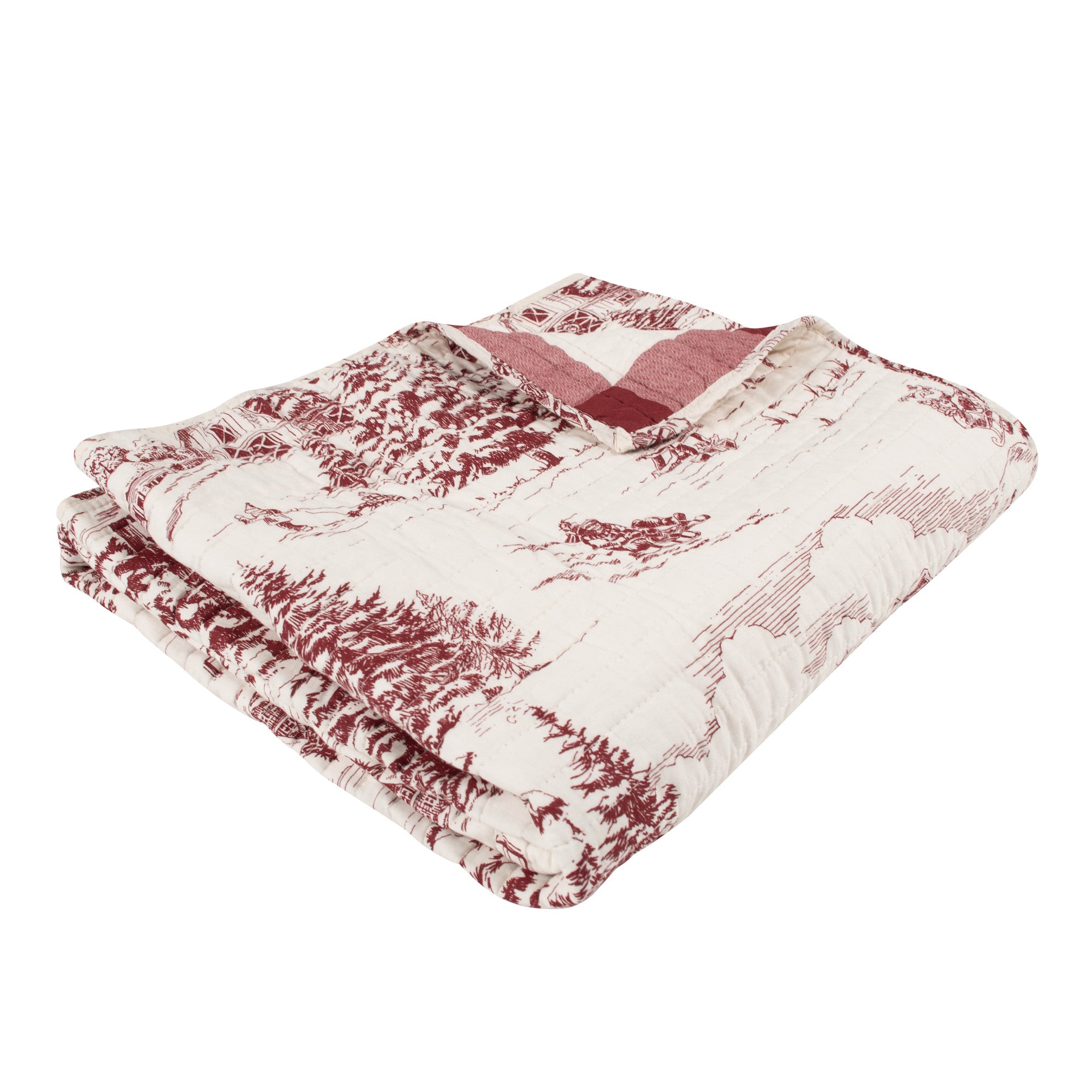 Levtex Home Winter Sleigh Ride Quilted Throw Throws