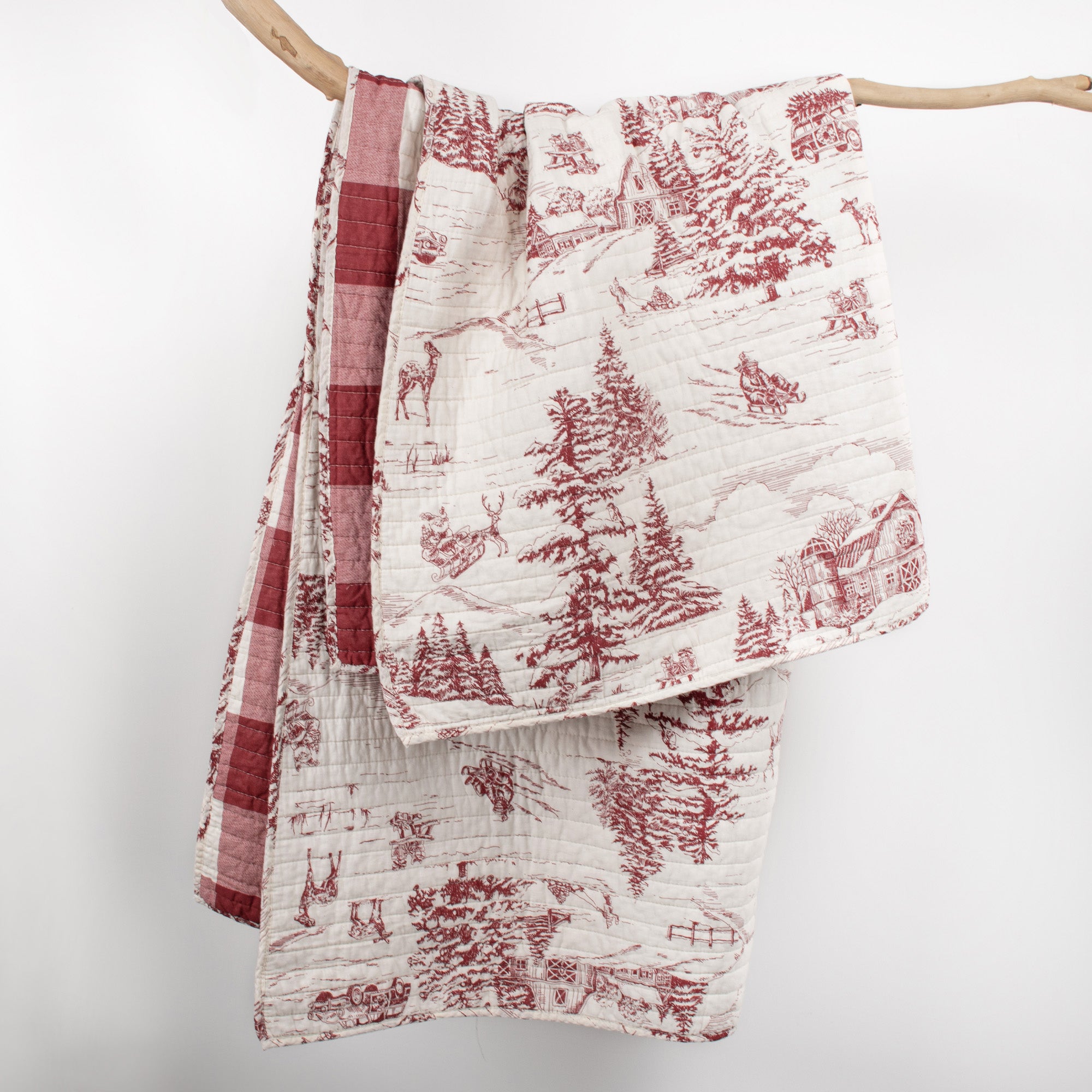 Levtex Home Winter Sleigh Ride Quilted Throw Throws