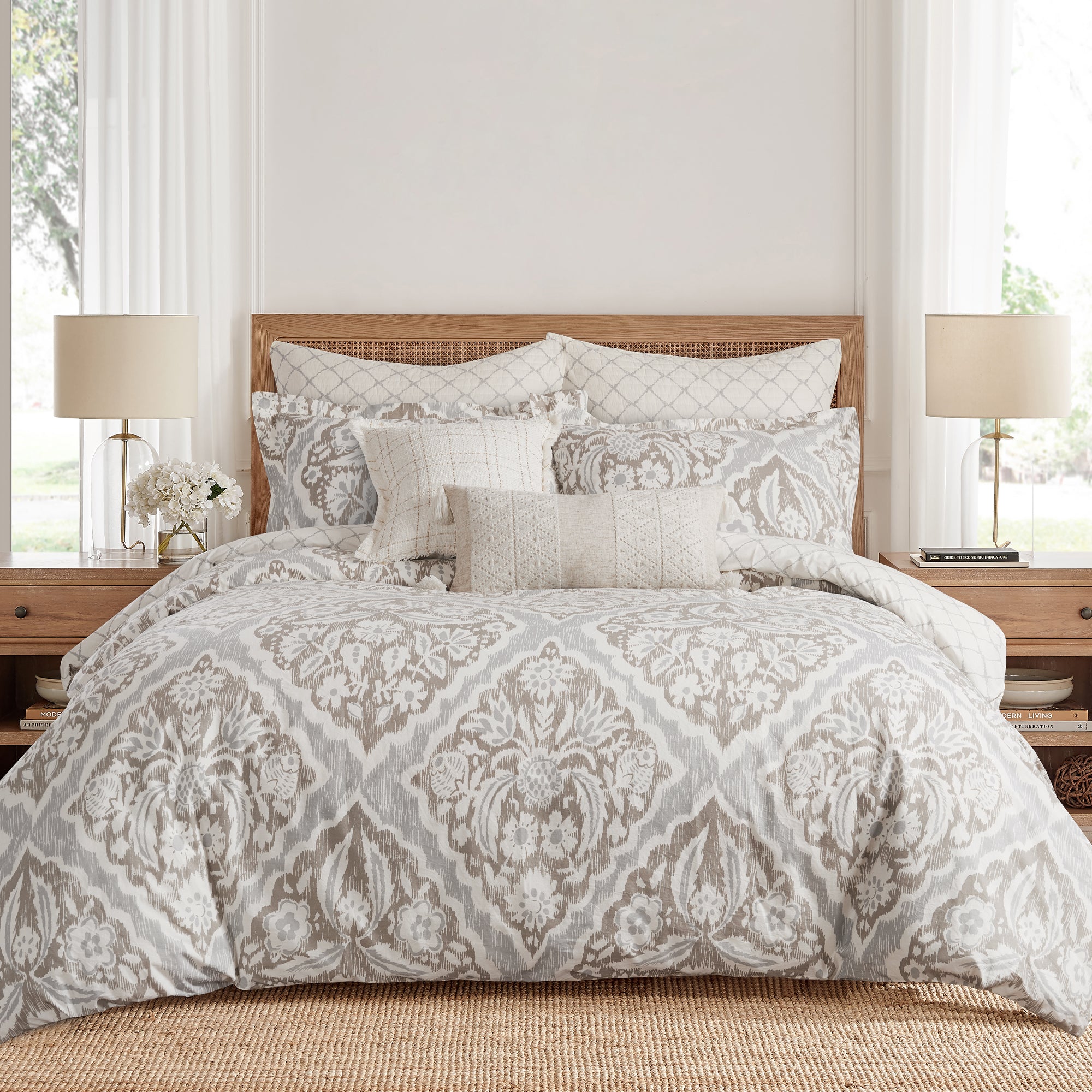 Levtex Home Becker Taupe Duvet Cover Set Duvets