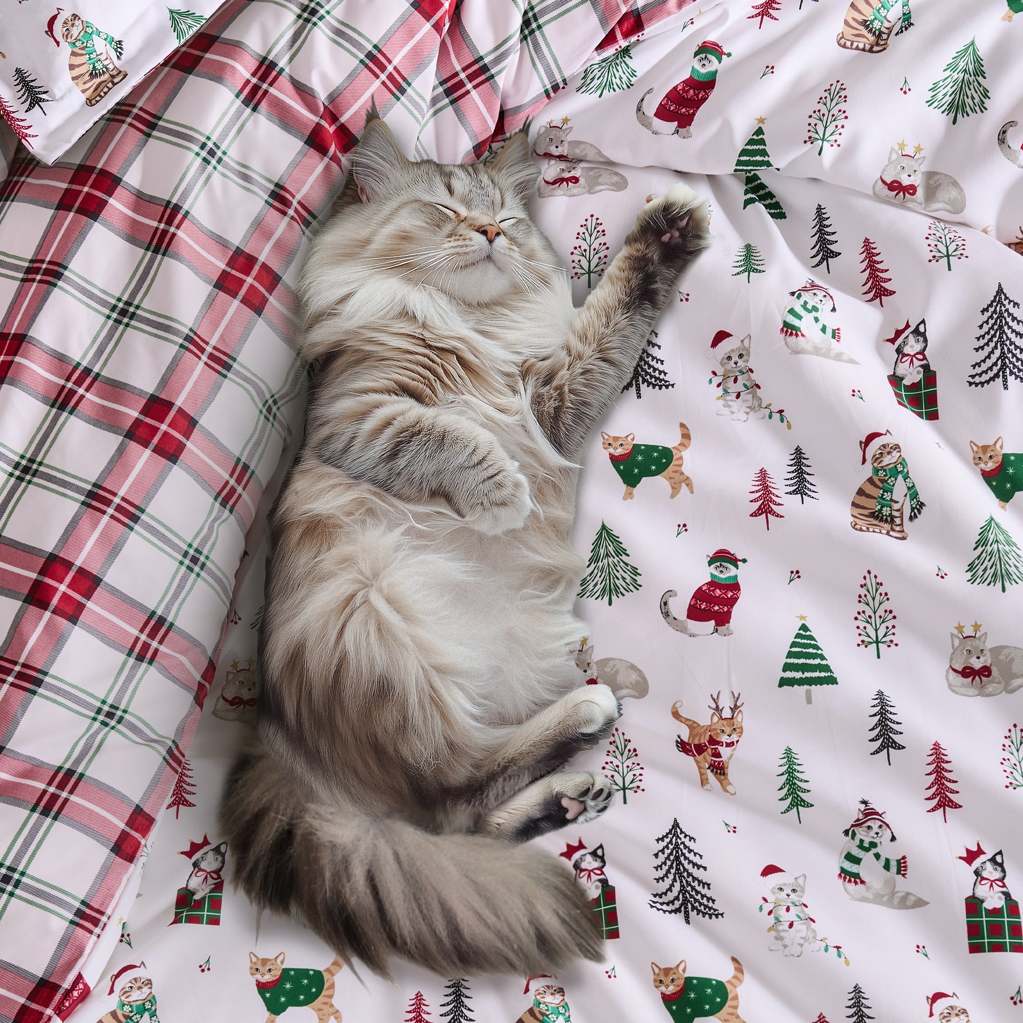 Meowy Christmas Comforter Set