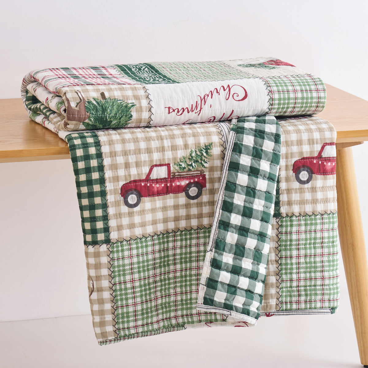 Home for Christmas Quilted Throw