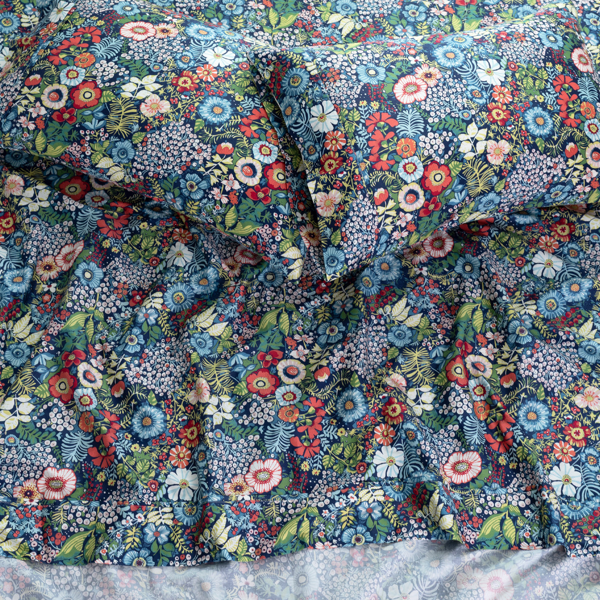 Night Garden Cotton Sateen Pillowcase Set