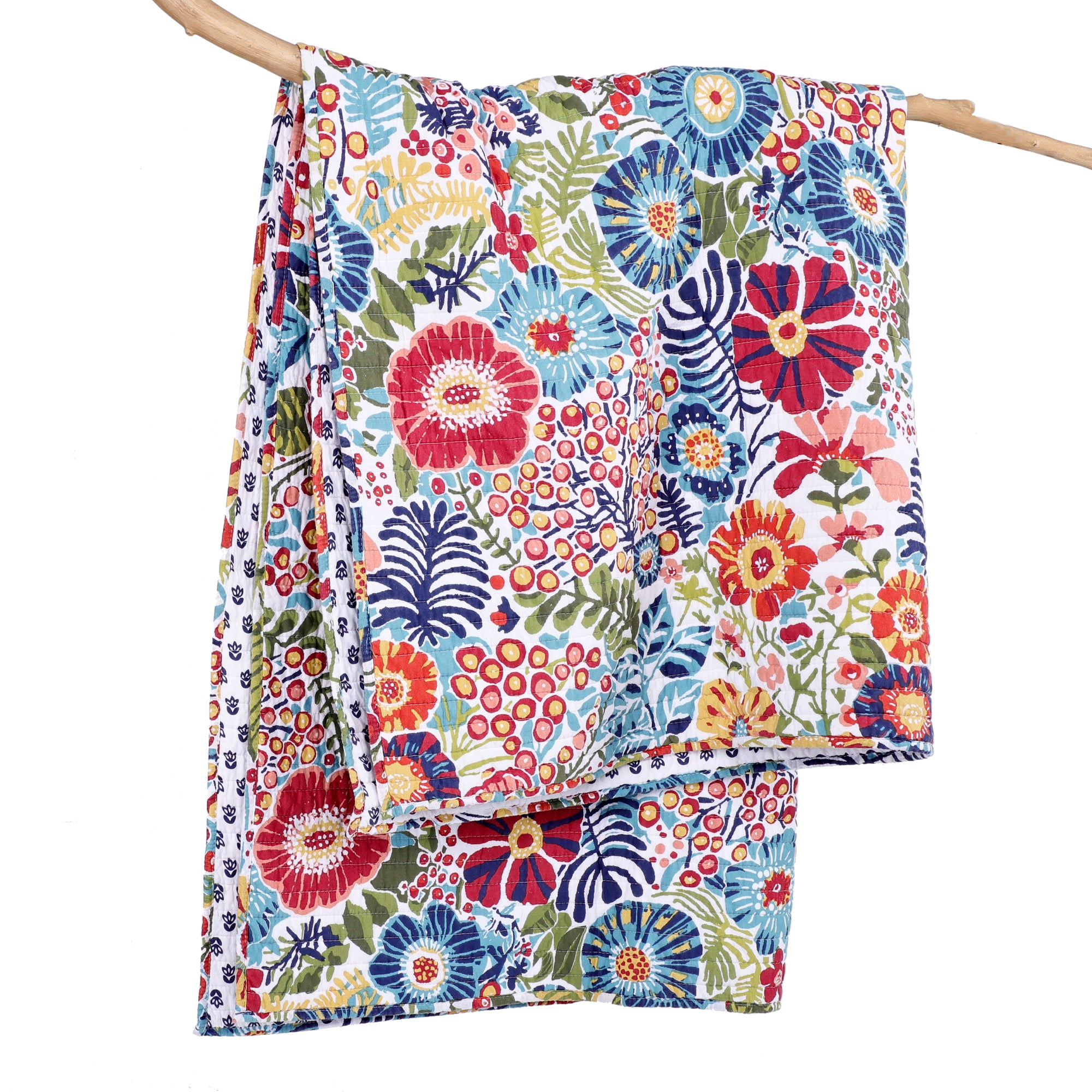 Night Garden Quilted Throw