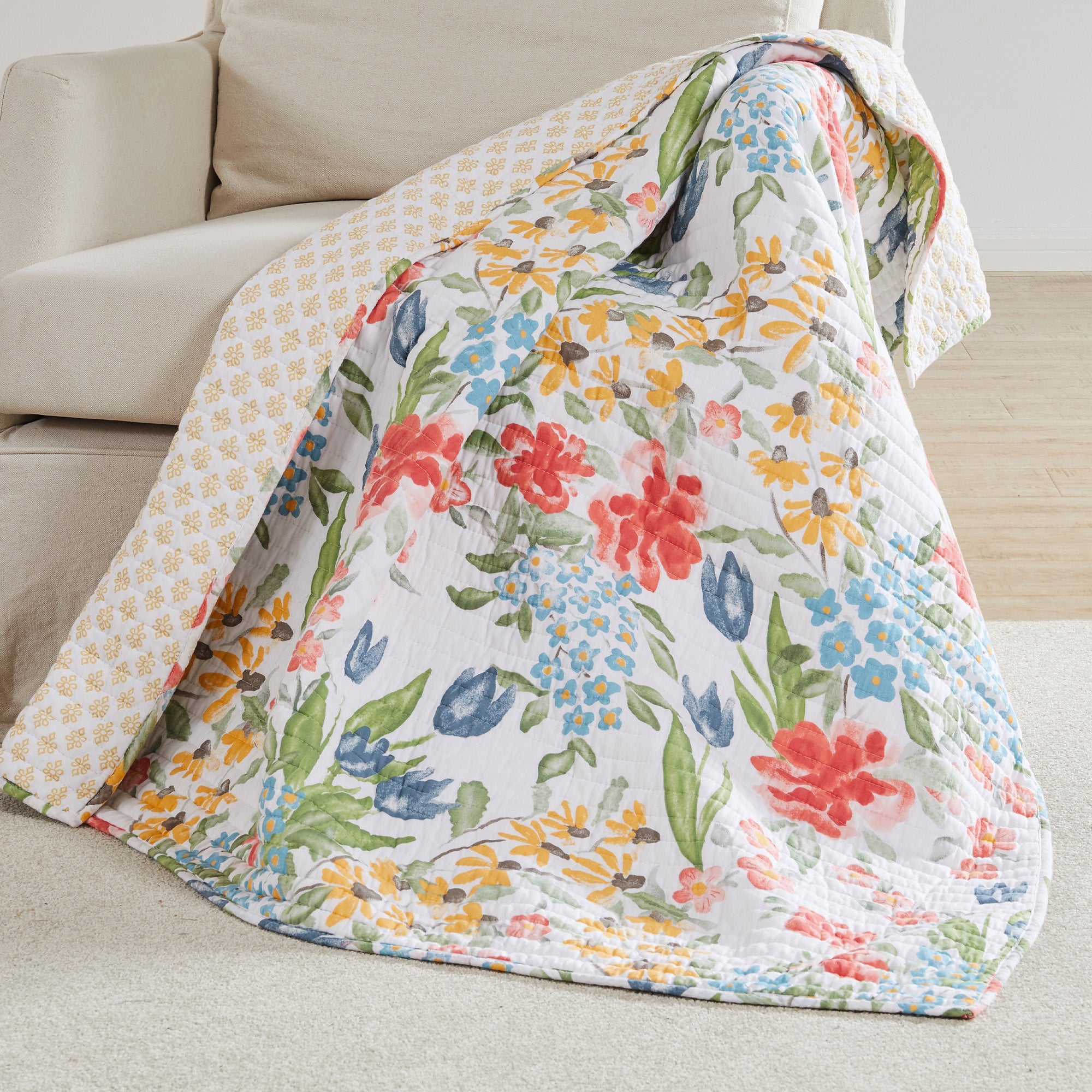 Levtex Home Radella Quilted Throw Throws