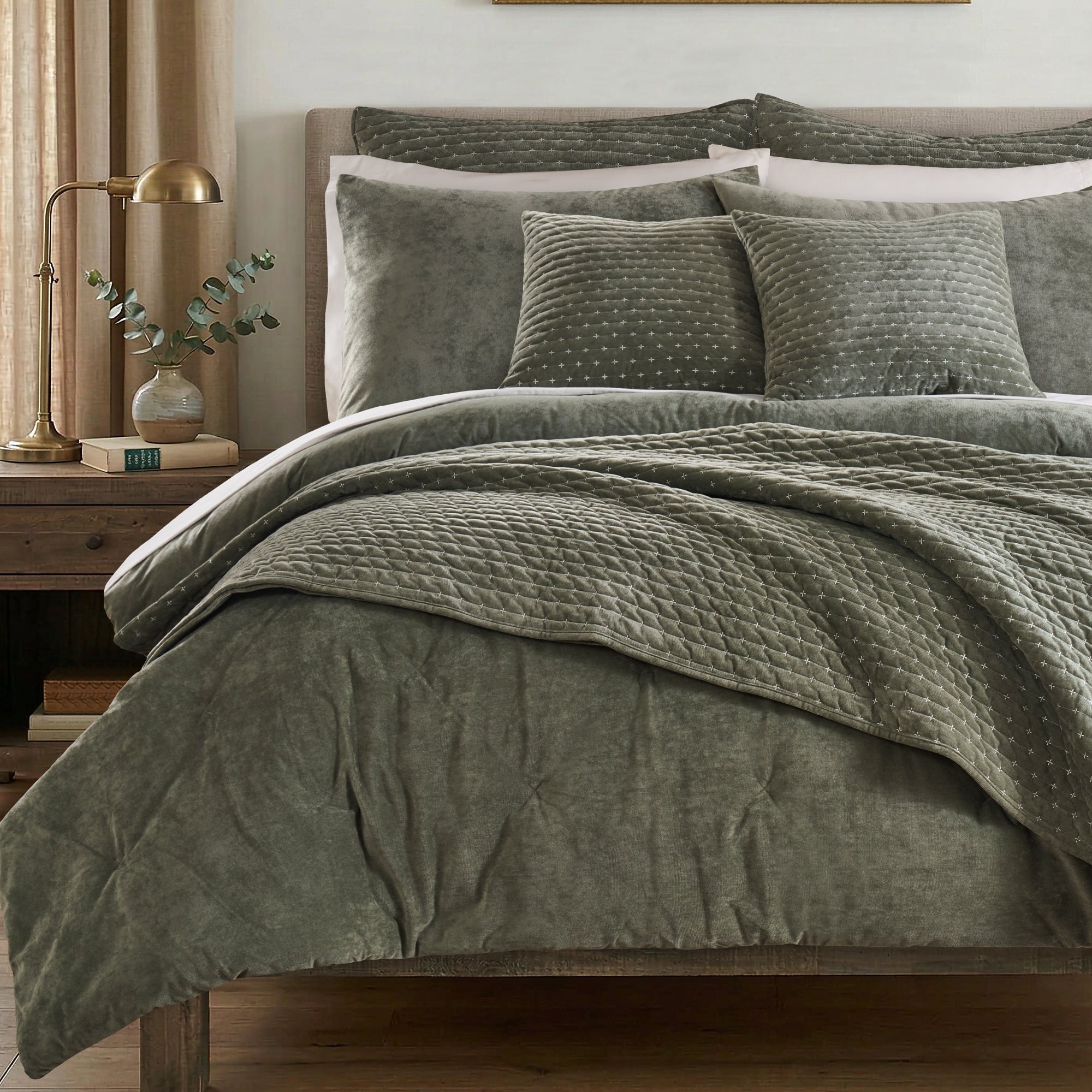 Velvet Stitch Duvet Cover Set