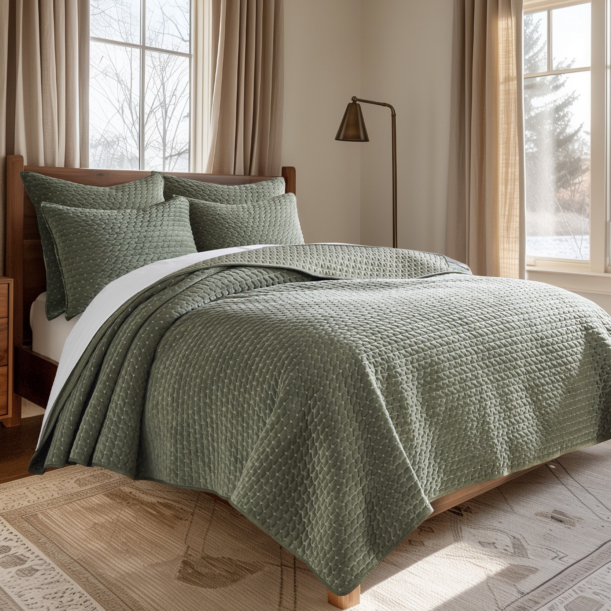 Levtex Home Velvet Stitch Quilt Set Quilts