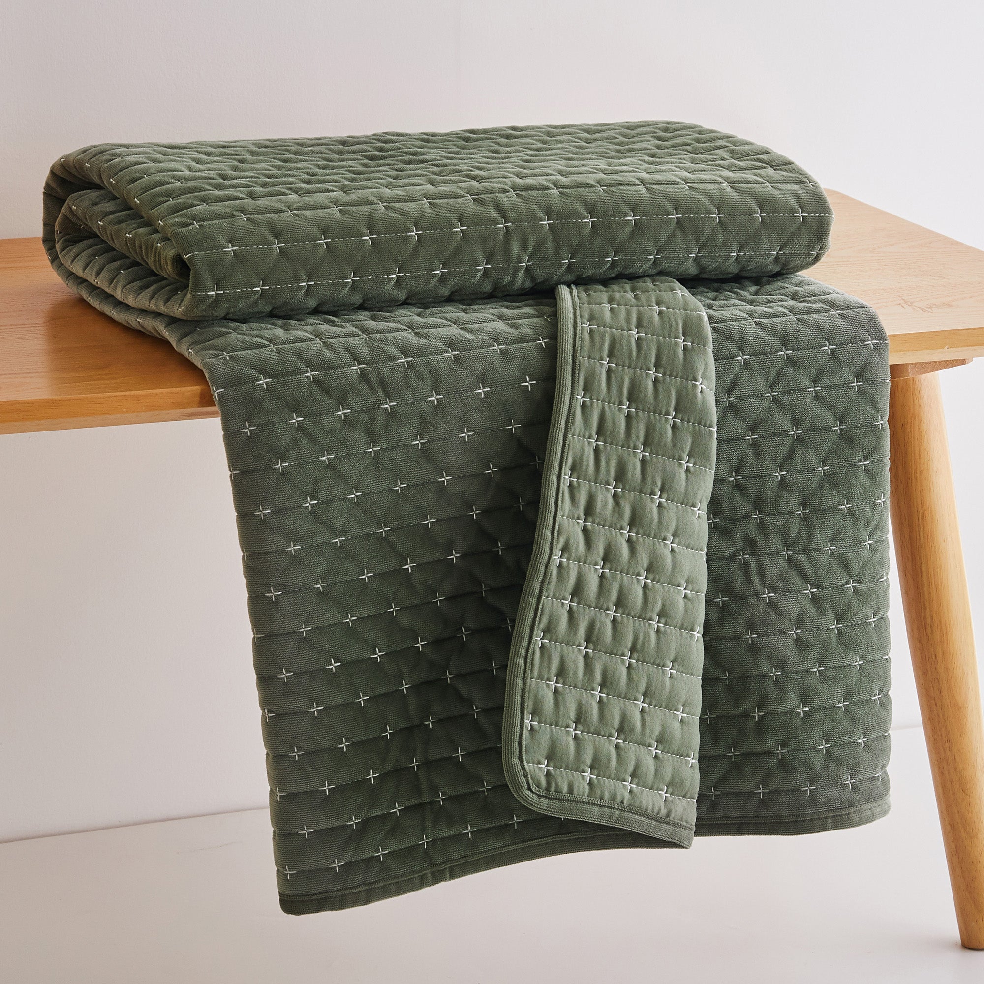 Levtex Home Velvet Stitch Quilted Throw Throws