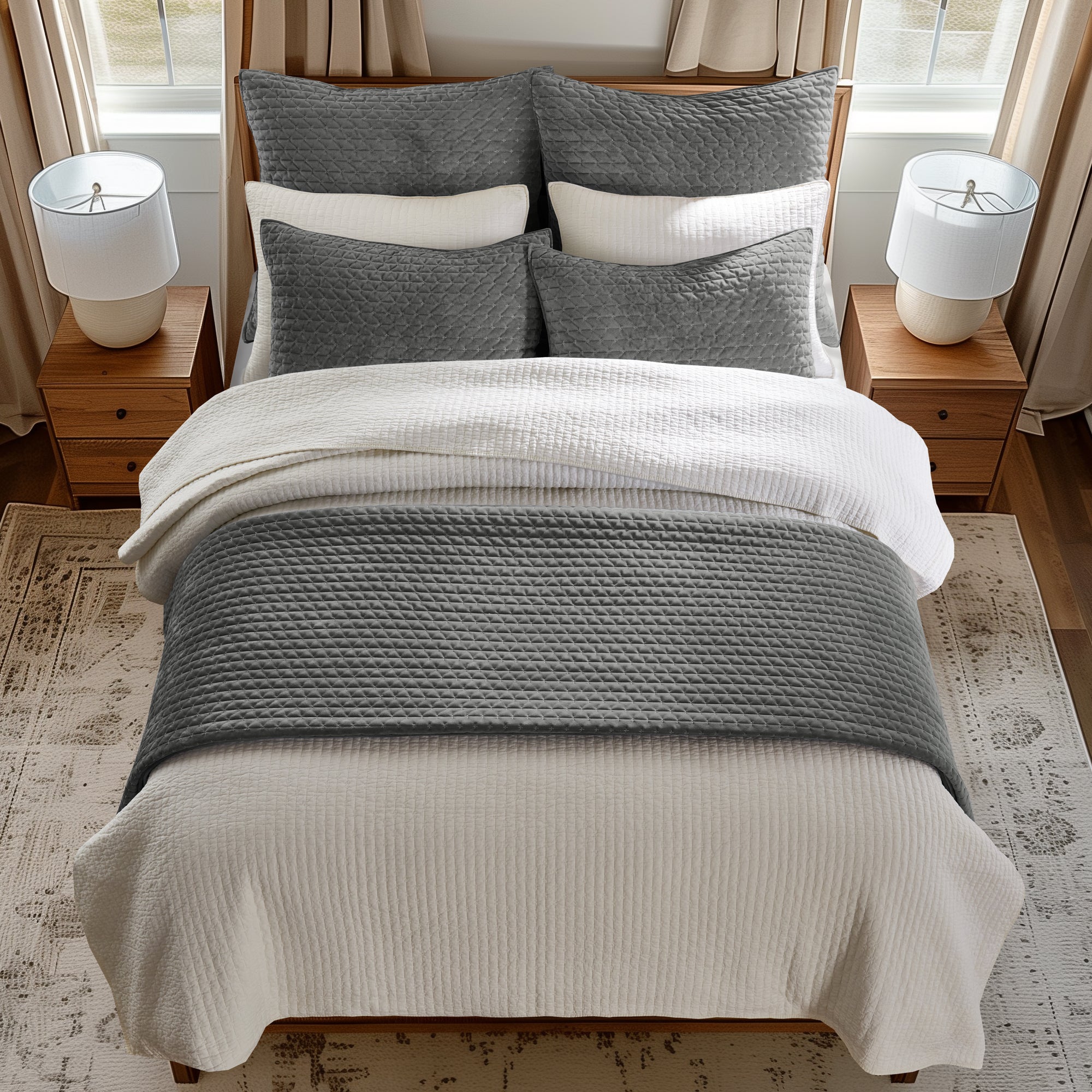 Levtex Home Velvet Stitch Quilt Set Quilts