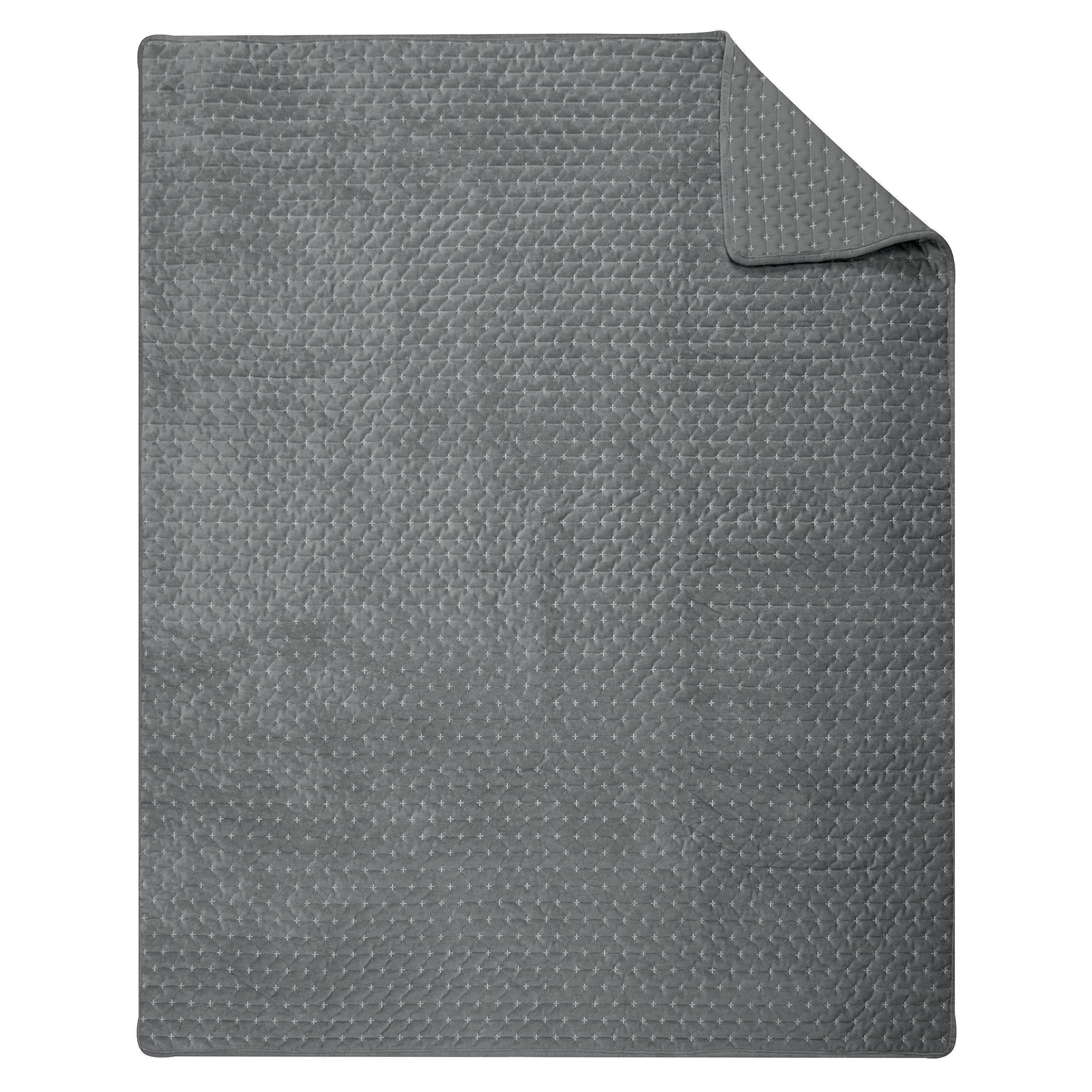Velvet Stitch Quilted Throw